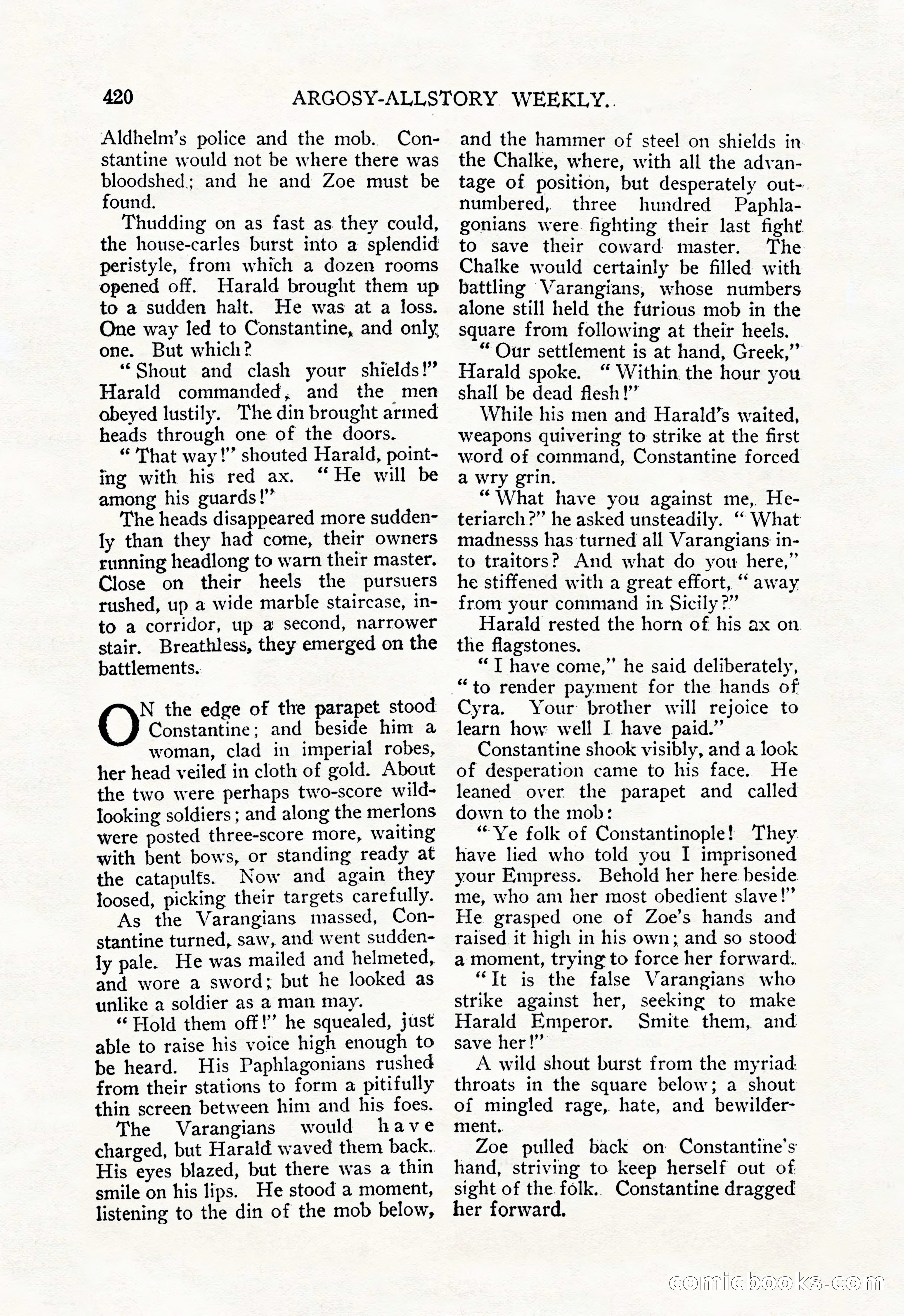 Argosy All-Story Weekly, December 29, 1928 — page 134 of 148