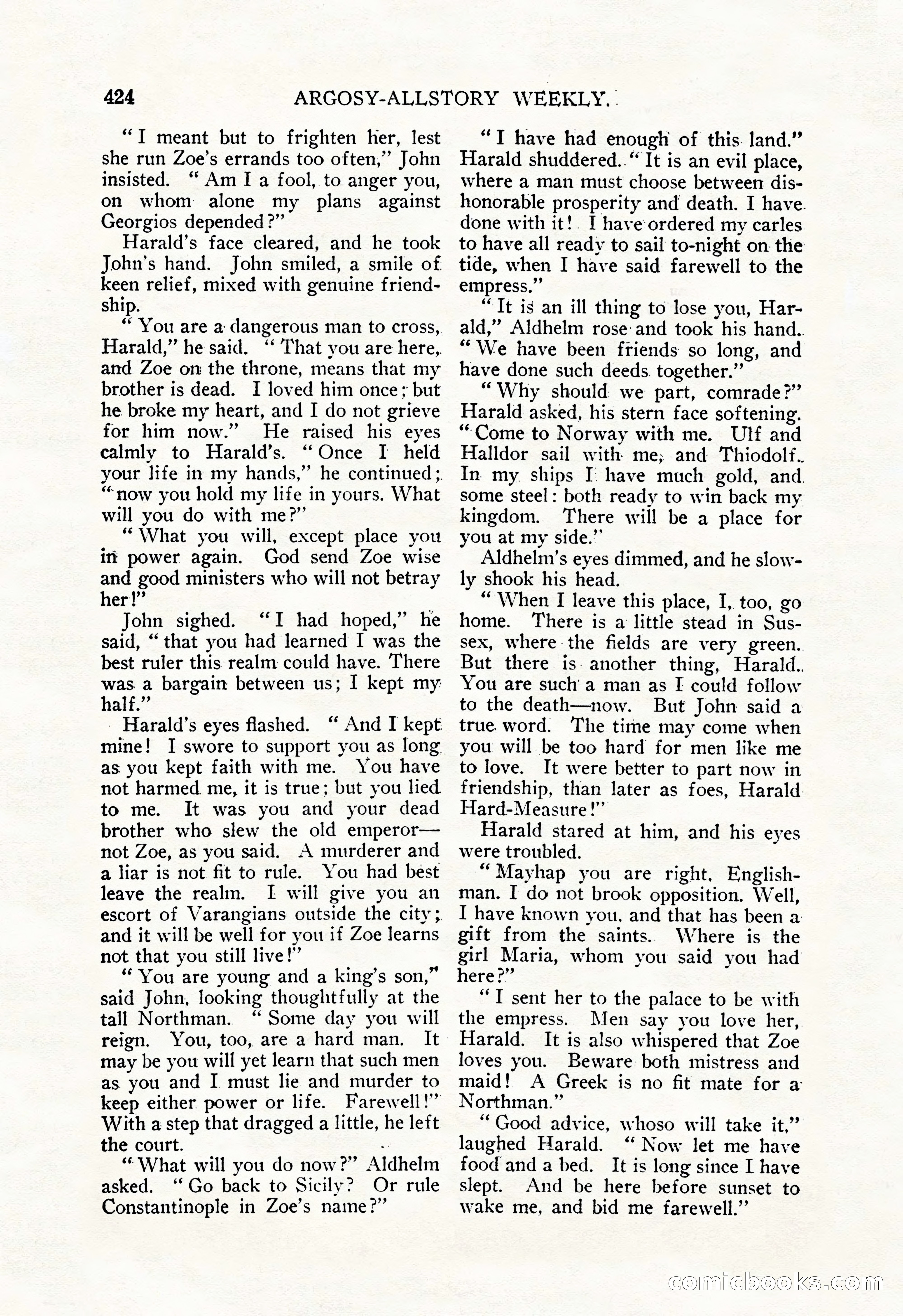 Argosy All-Story Weekly, December 29, 1928 — page 138 of 148
