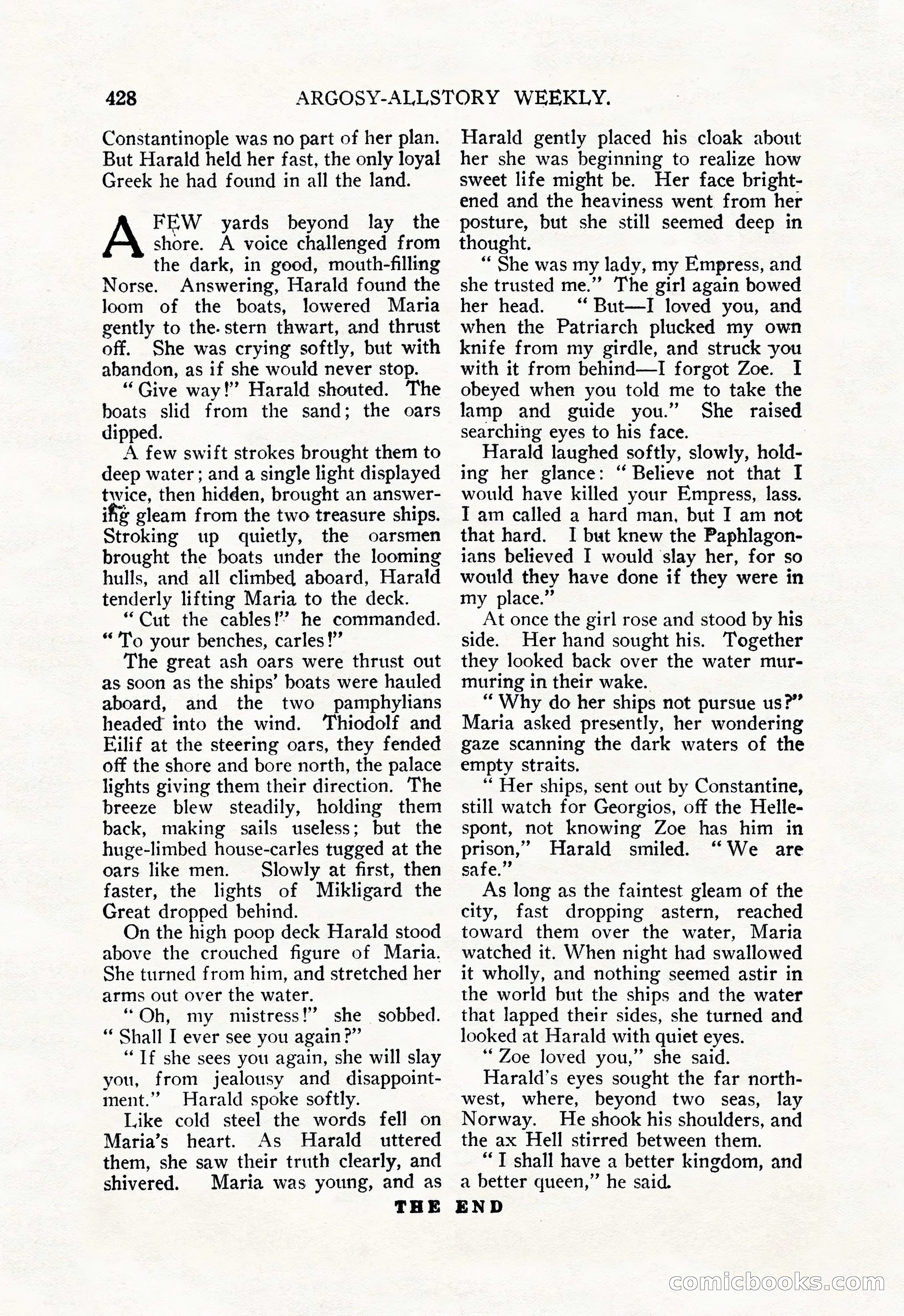 Argosy All-Story Weekly, December 29, 1928 — page 142 of 148