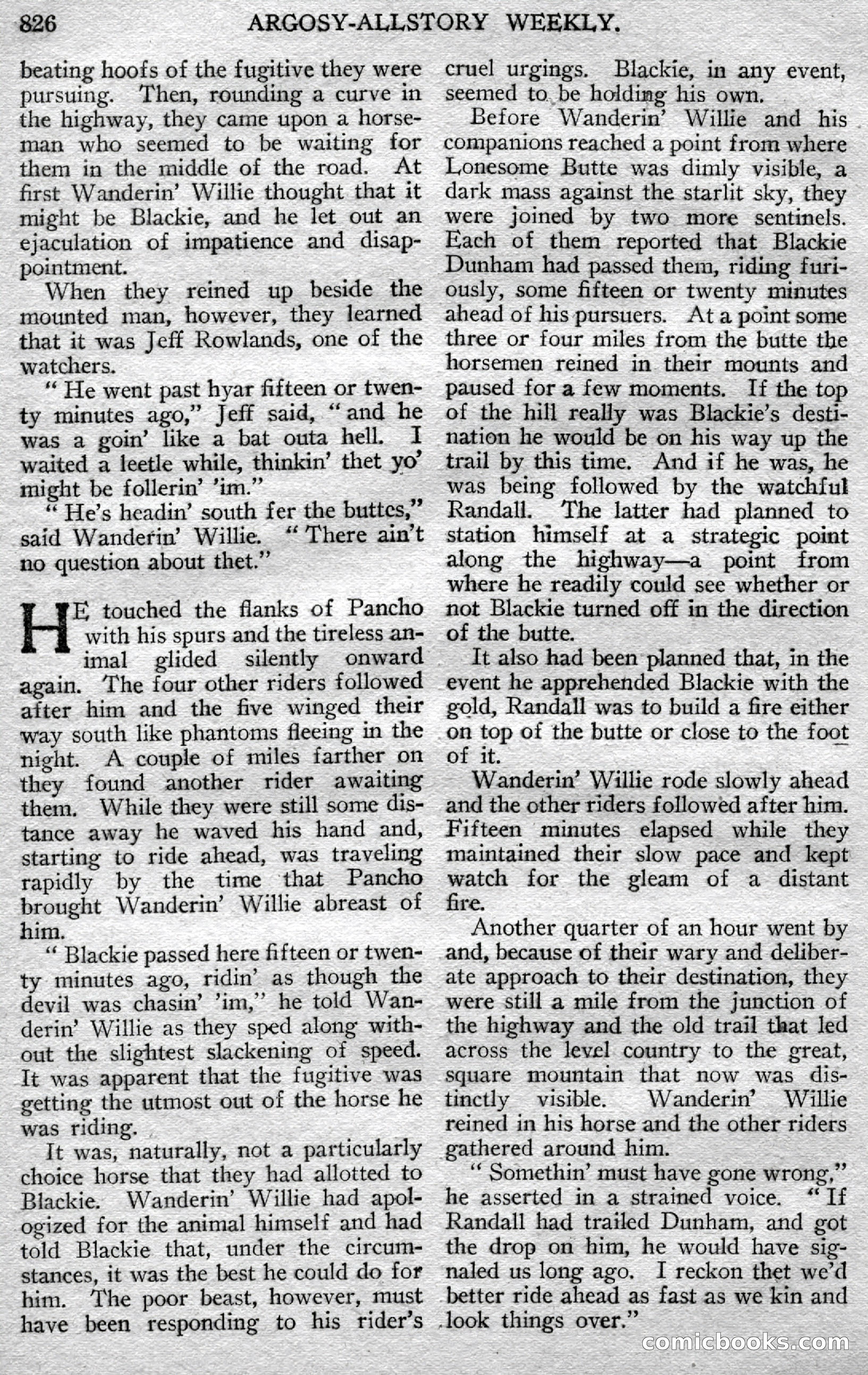 Argosy All-Story Weekly — page 110 of 150