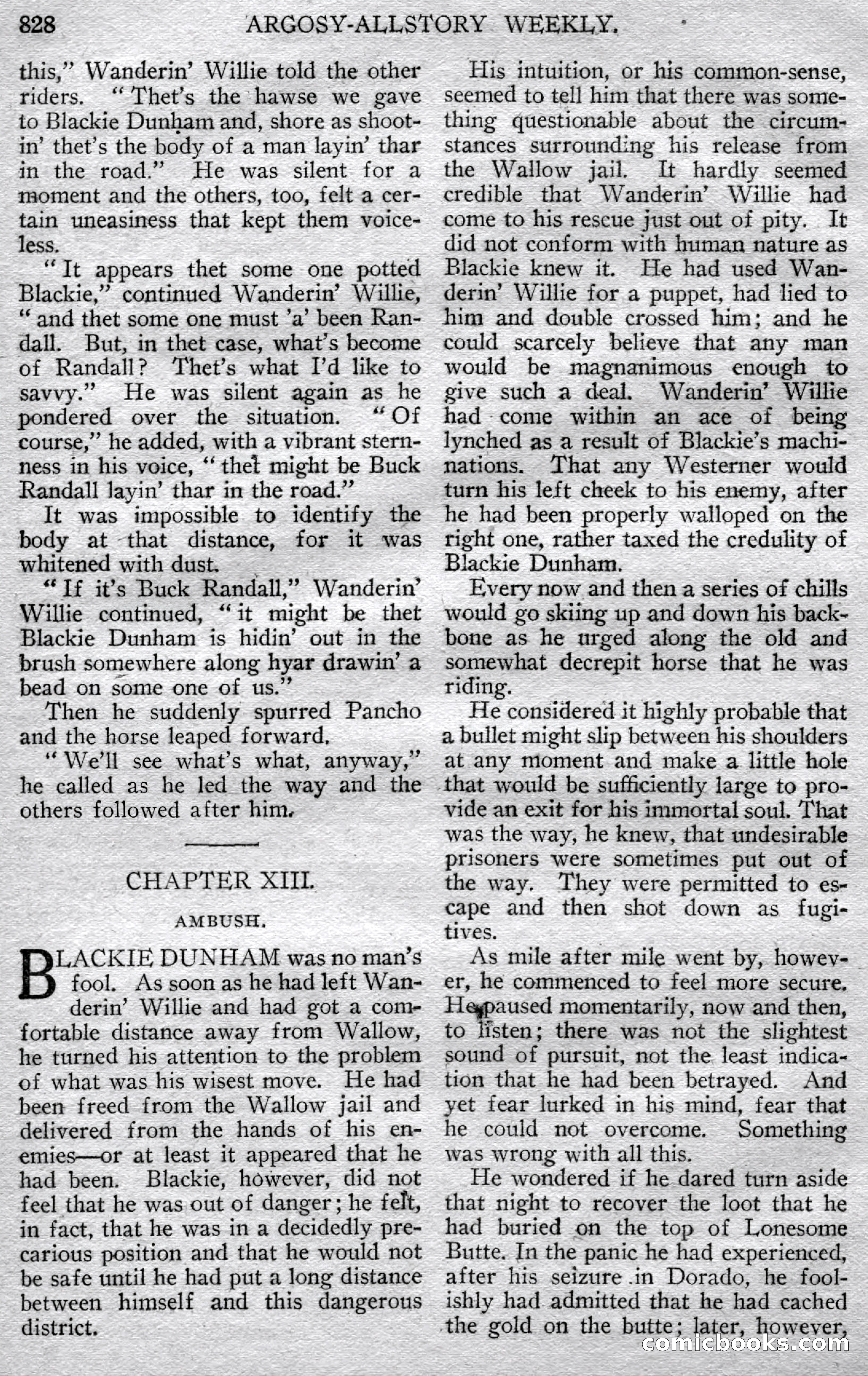Argosy All-Story Weekly — page 112 of 150