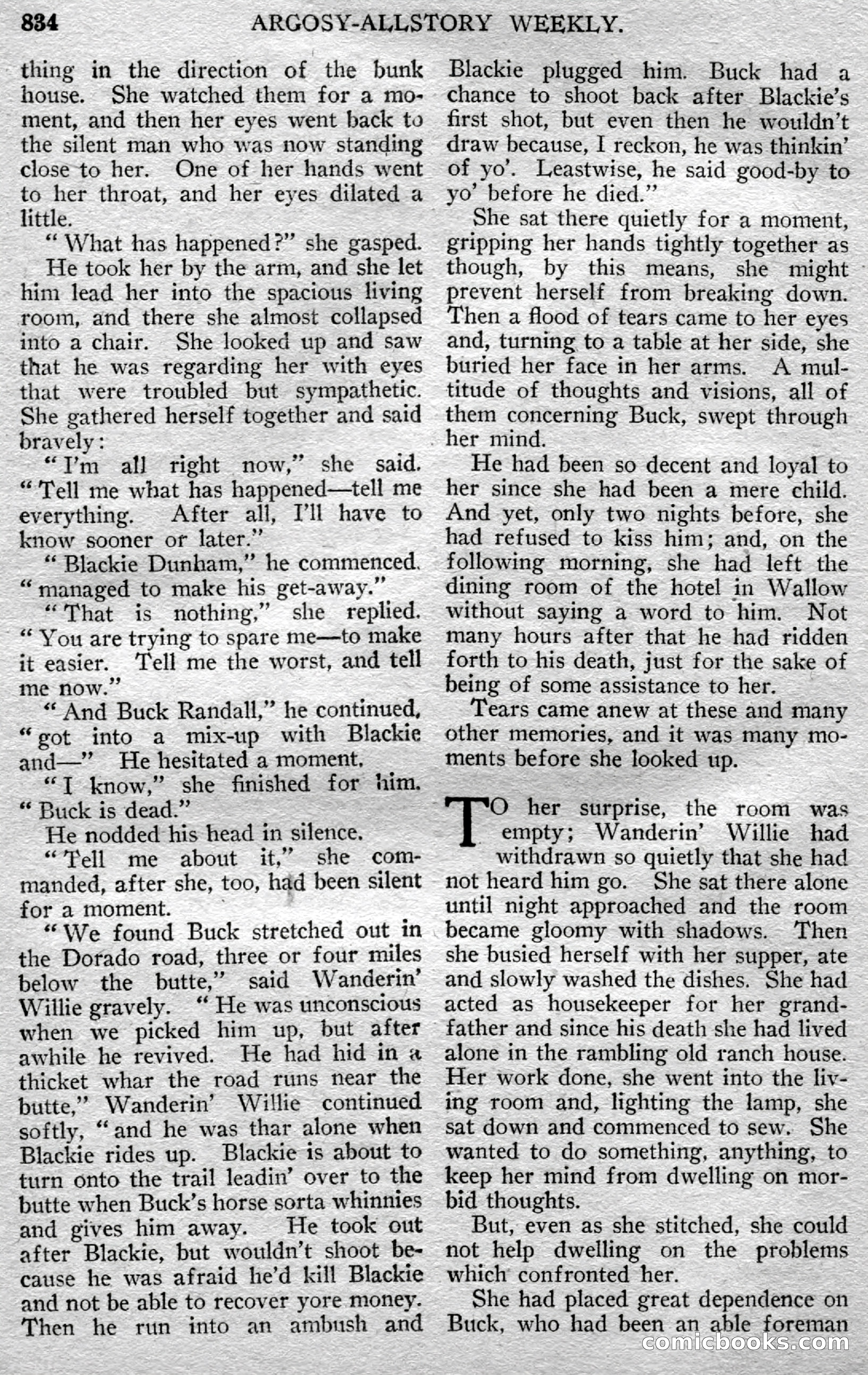 Argosy All-Story Weekly — page 118 of 150