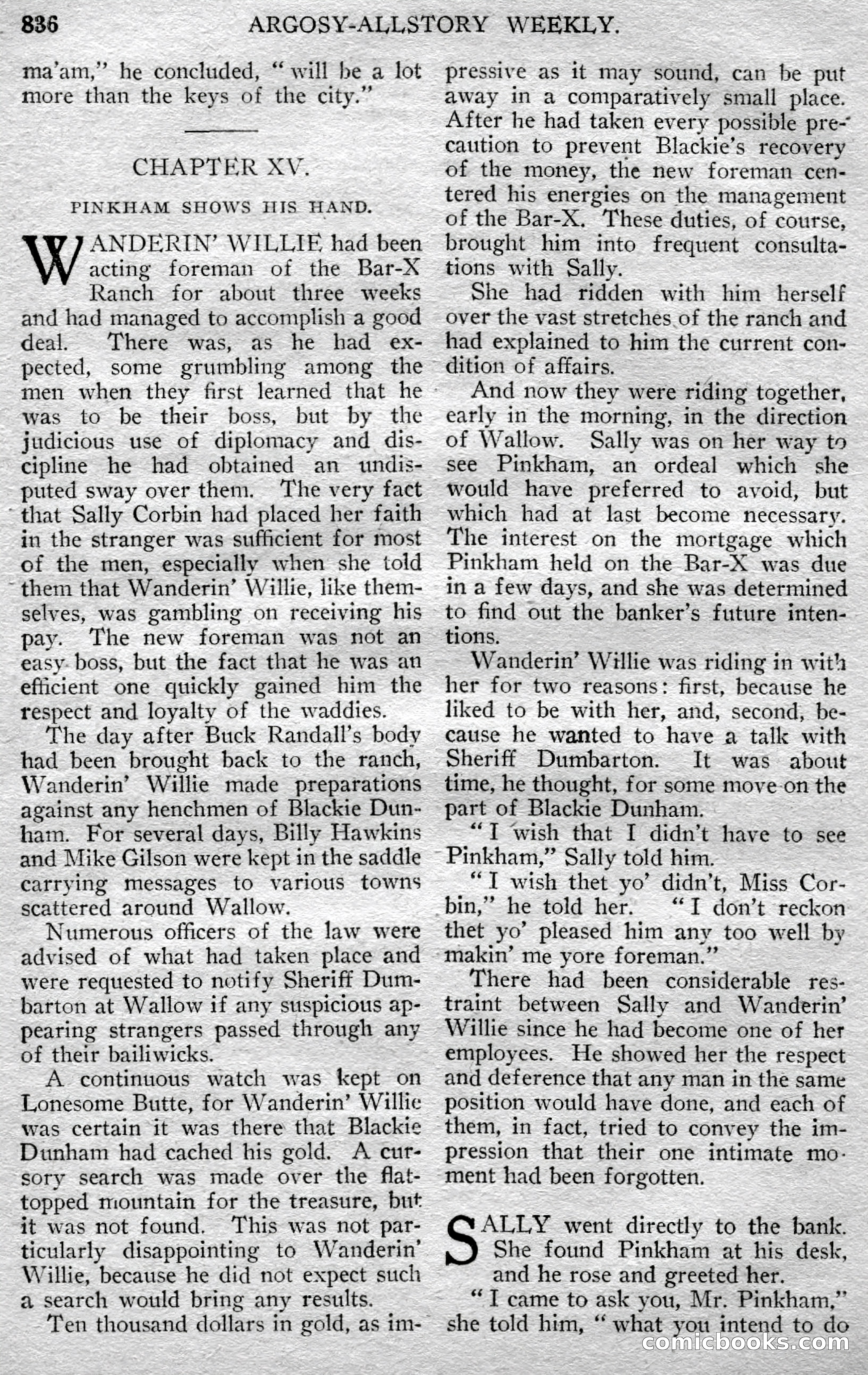 Argosy All-Story Weekly — page 120 of 150