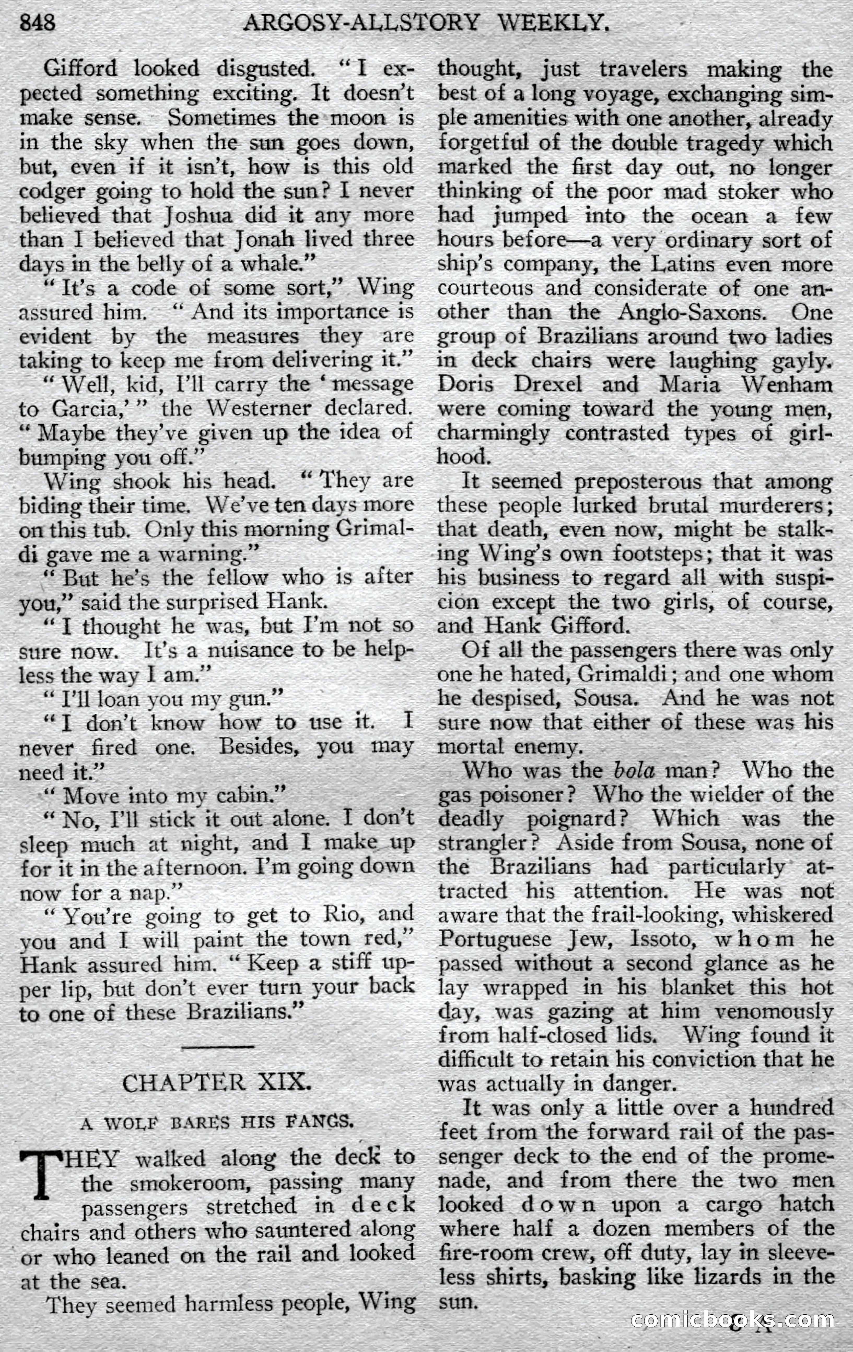 Argosy All-Story Weekly — page 132 of 150