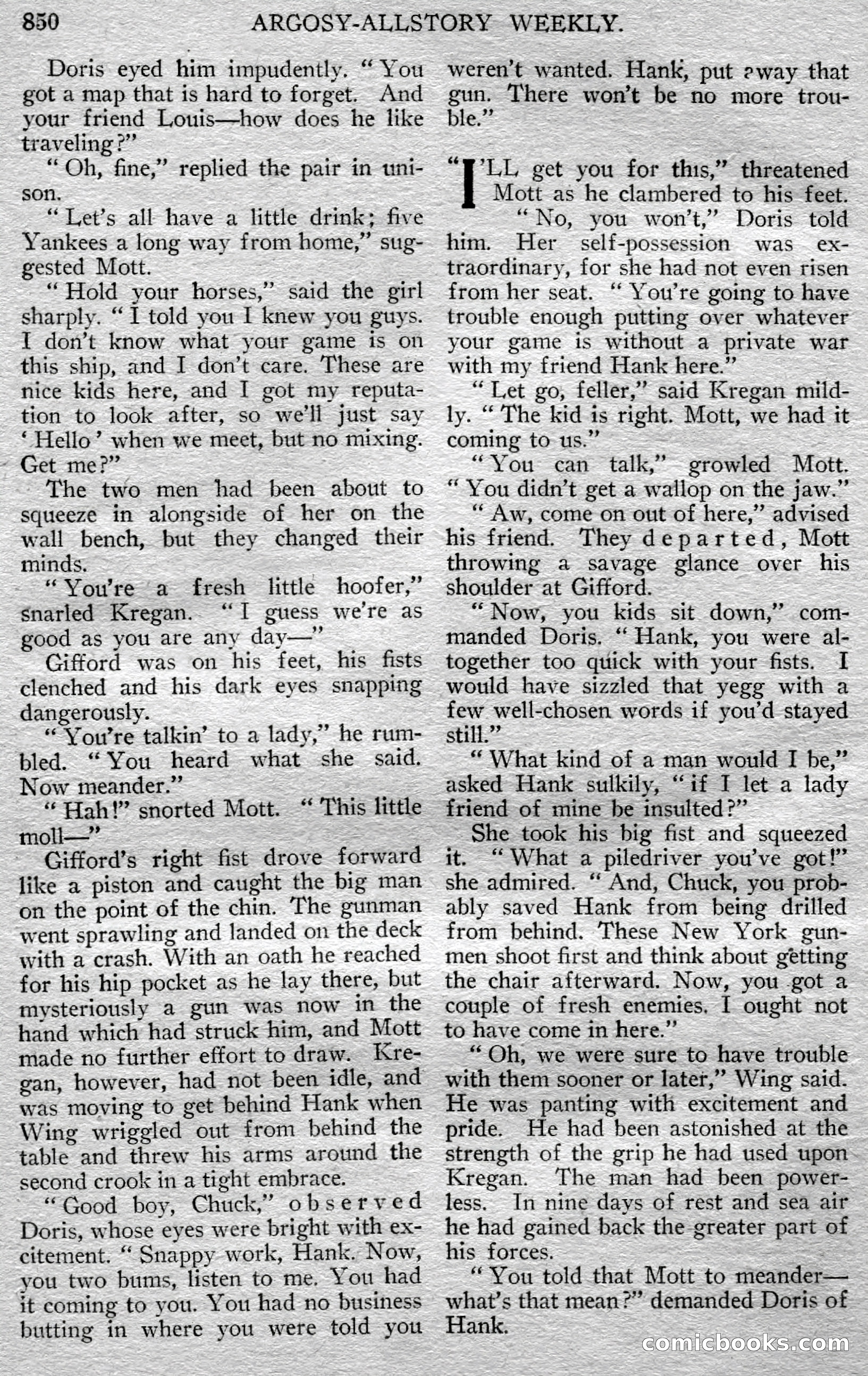 Argosy All-Story Weekly — page 134 of 150