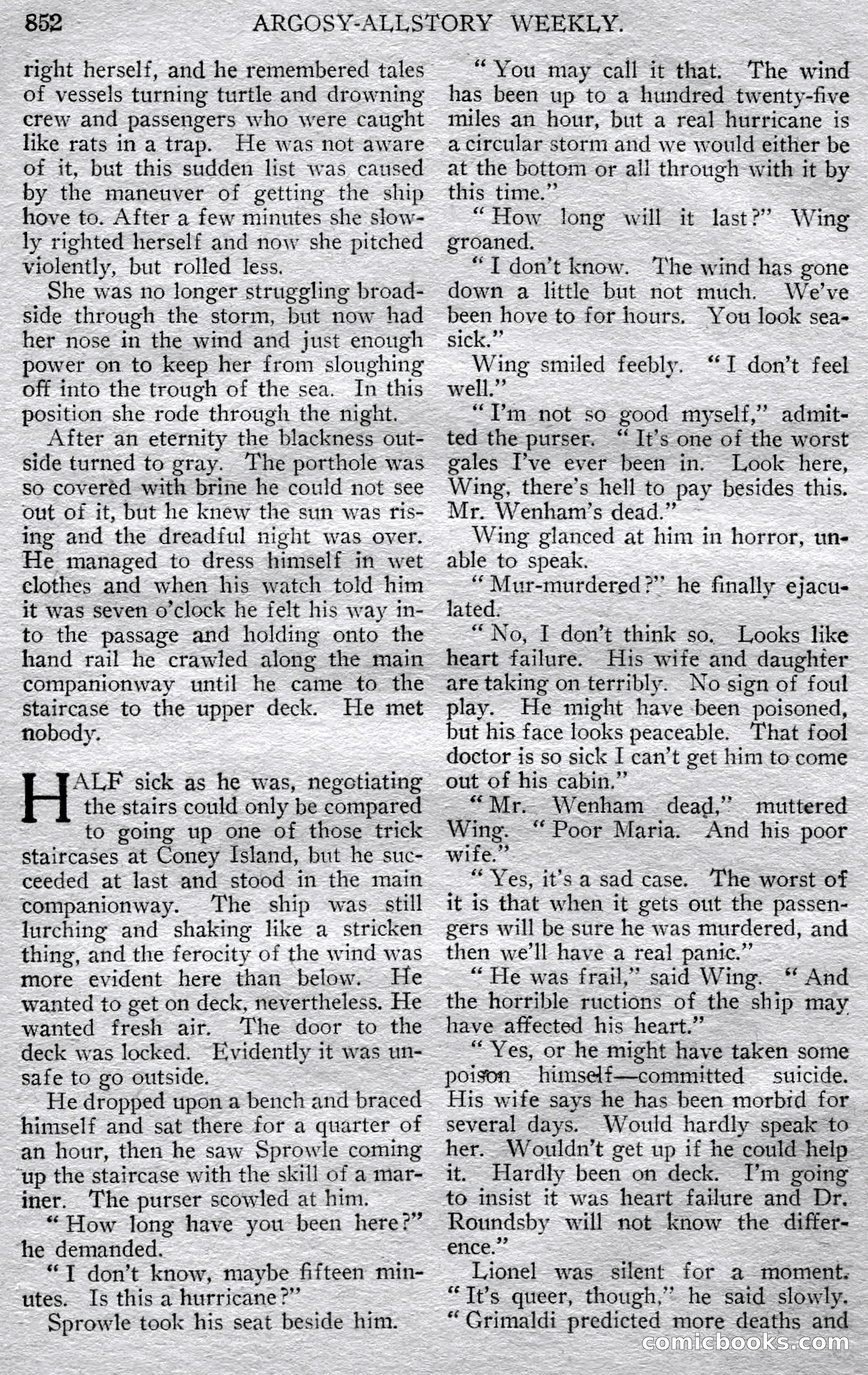 Argosy All-Story Weekly — page 136 of 150