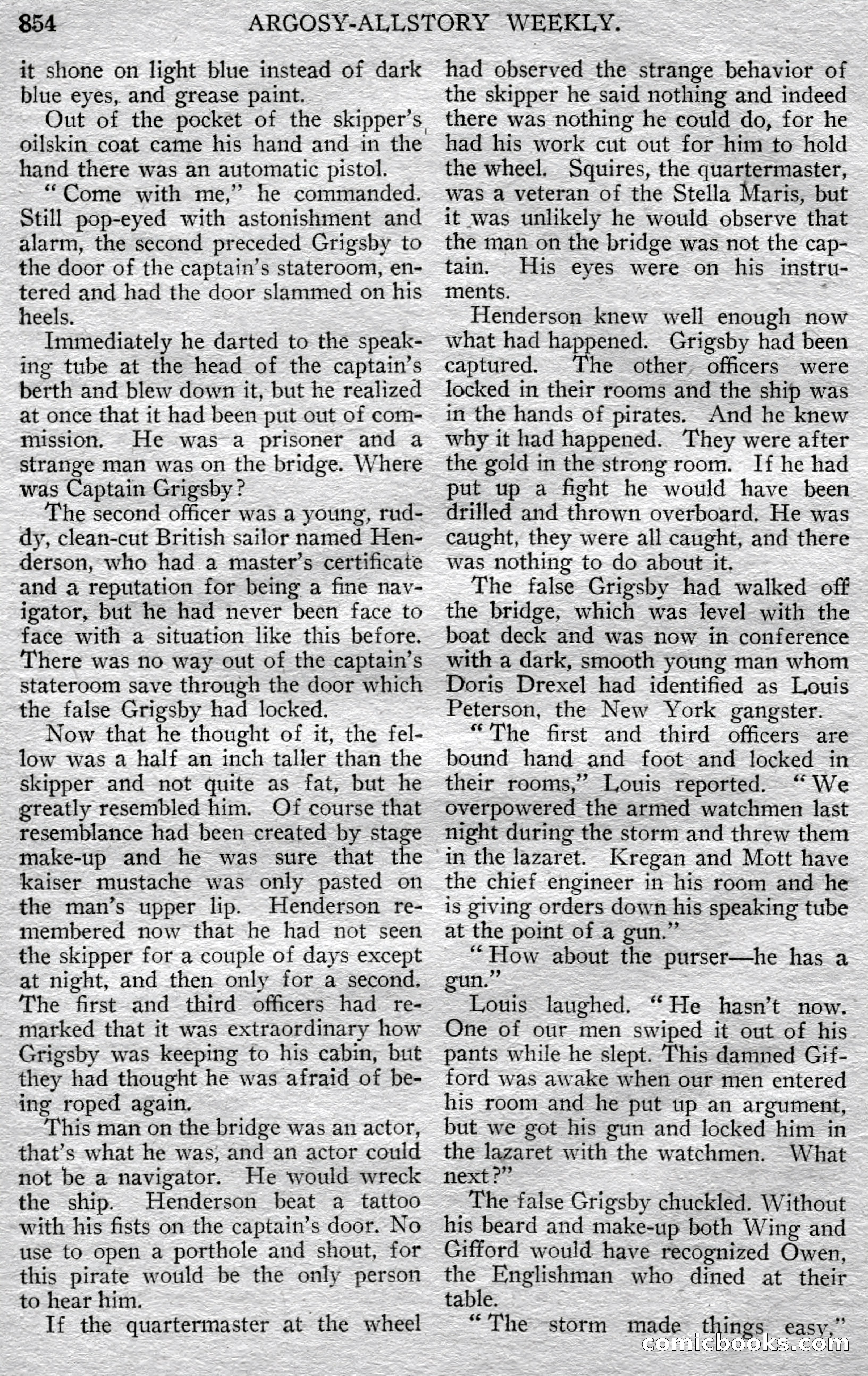 Argosy All-Story Weekly — page 138 of 150