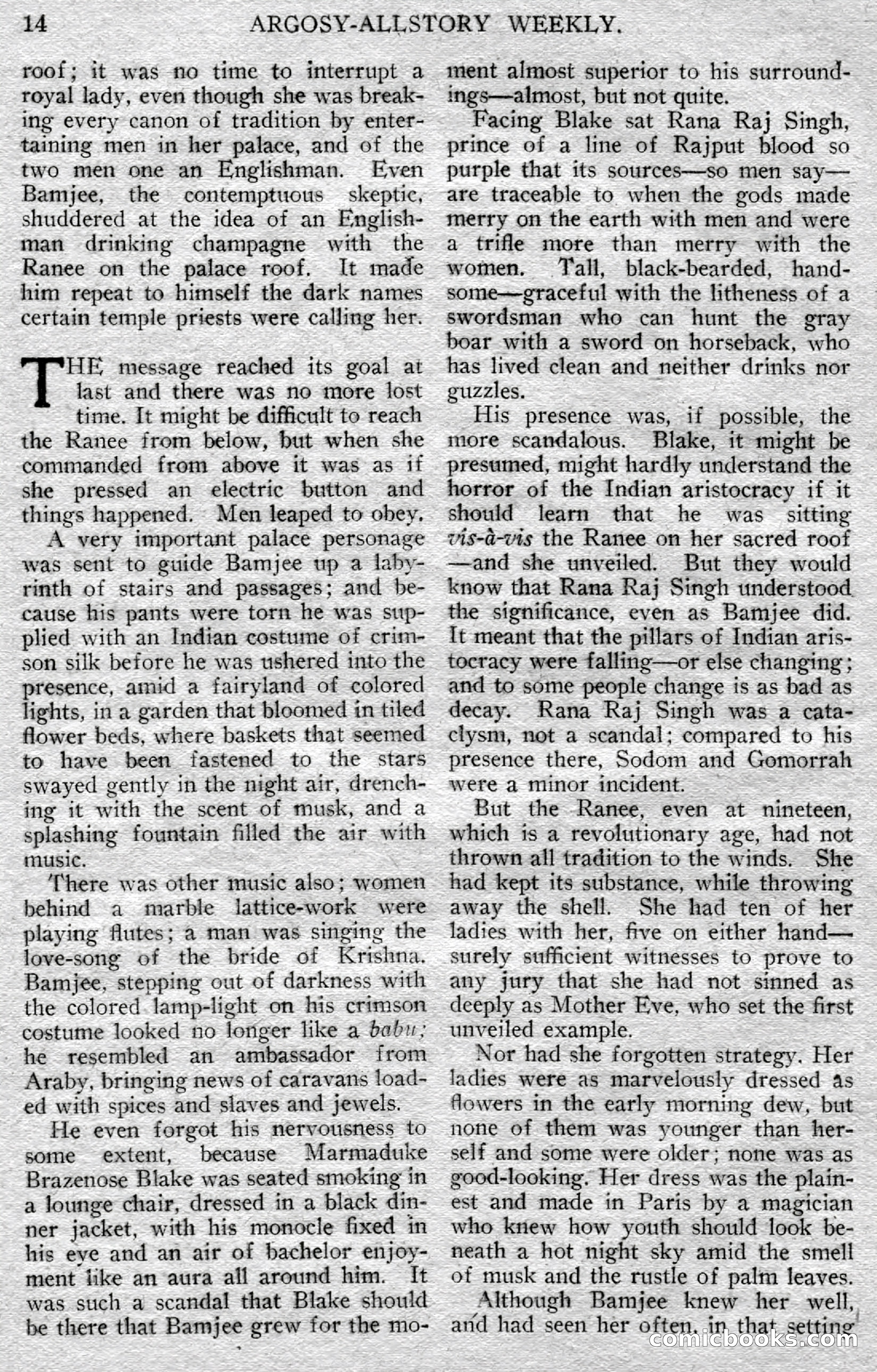 Argosy All-Story Weekly — page 16 of 148