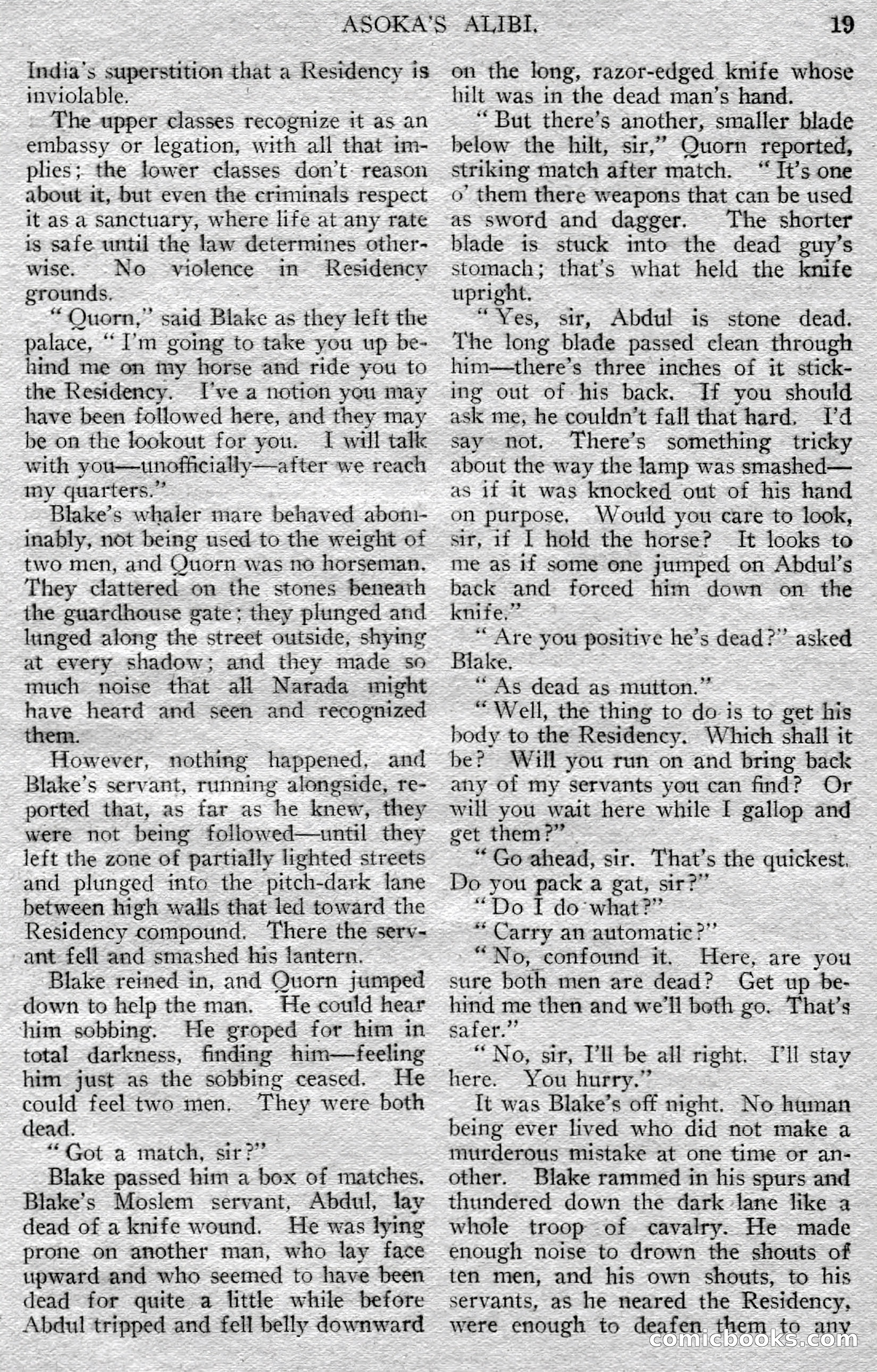 Argosy All-Story Weekly — page 21 of 148