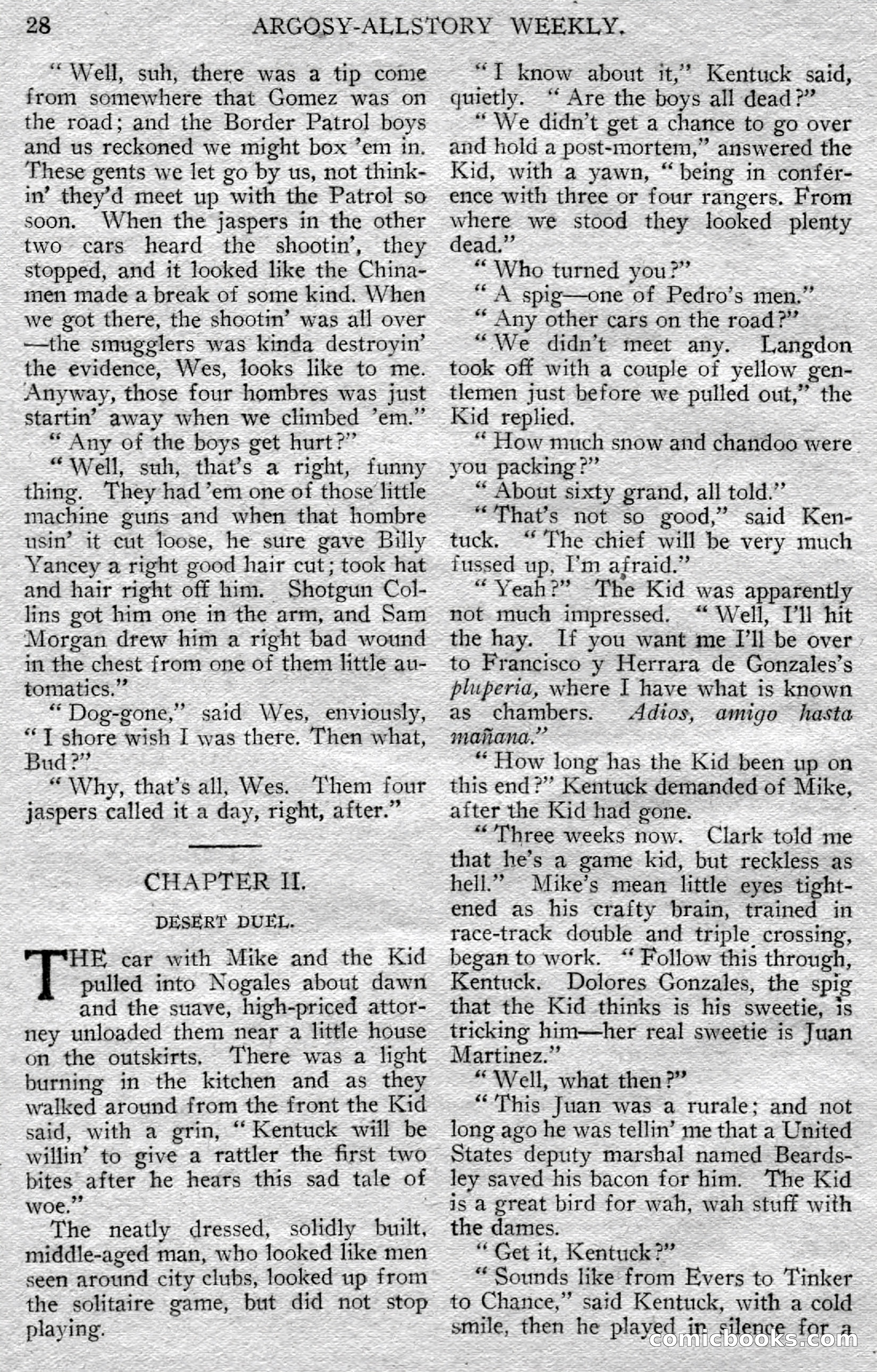 Argosy All-Story Weekly — page 30 of 148