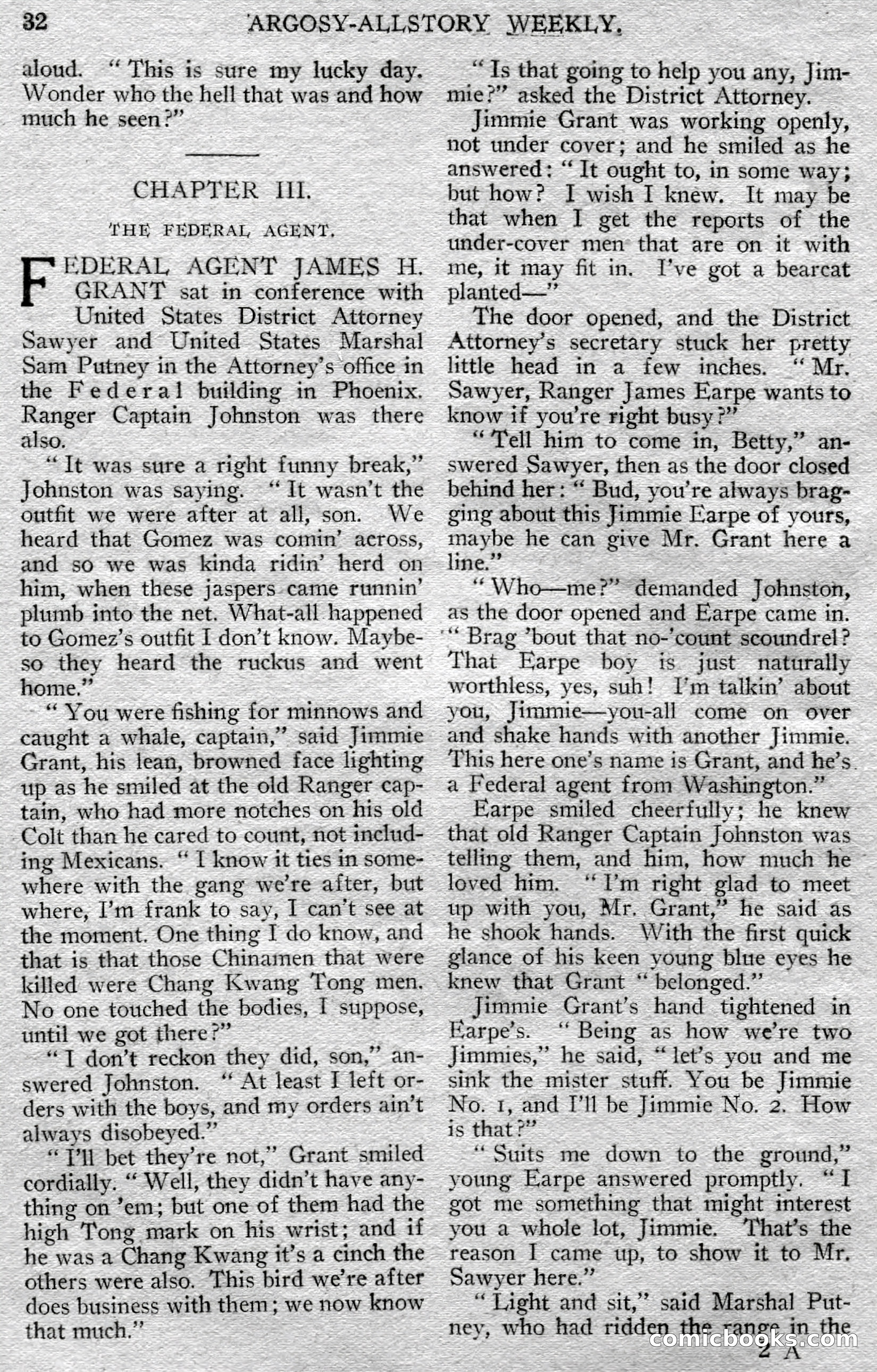 Argosy All-Story Weekly — page 34 of 148