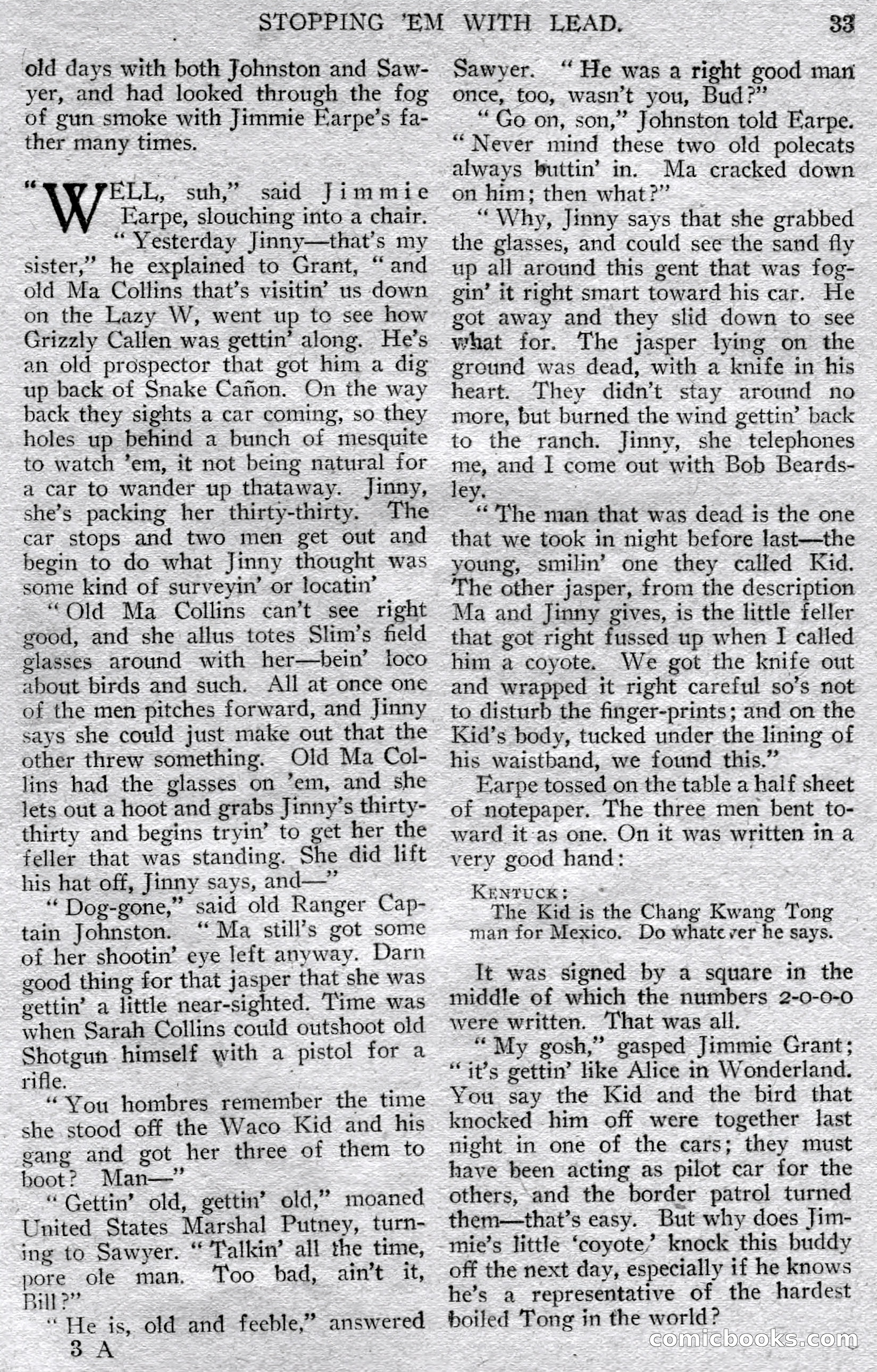 Argosy All-Story Weekly — page 35 of 148