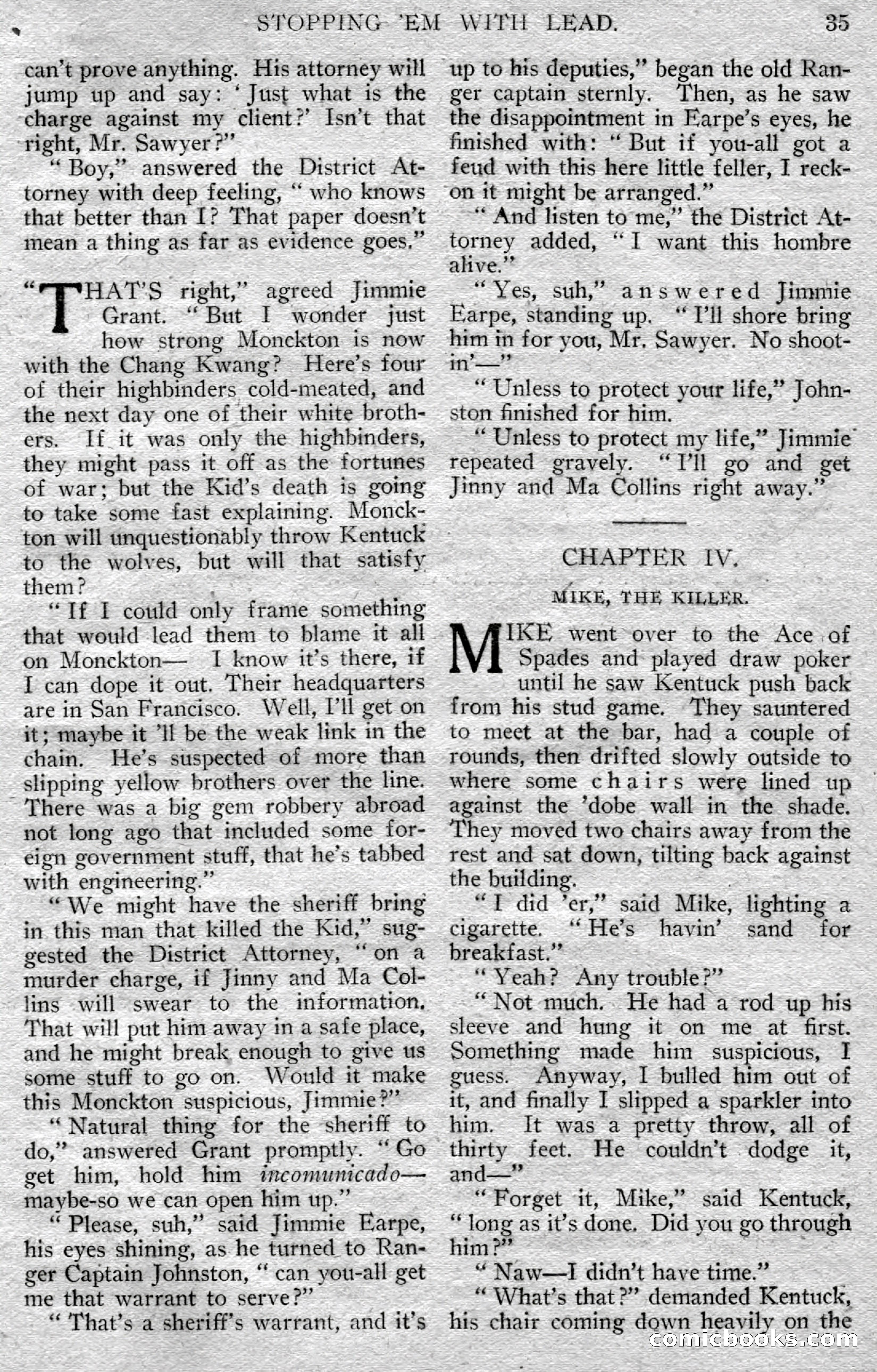 Argosy All-Story Weekly — page 37 of 148
