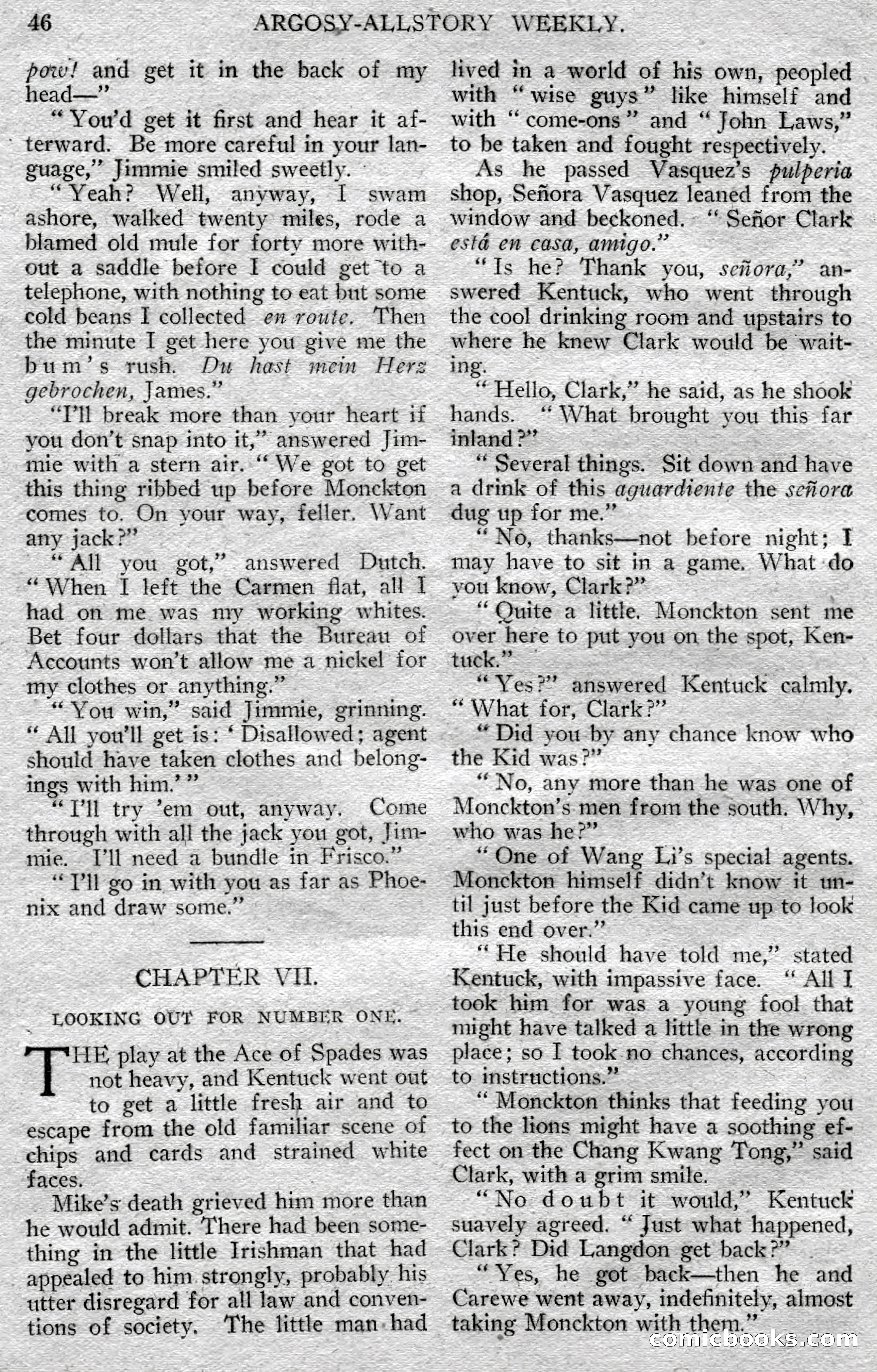 Argosy All-Story Weekly — page 48 of 148