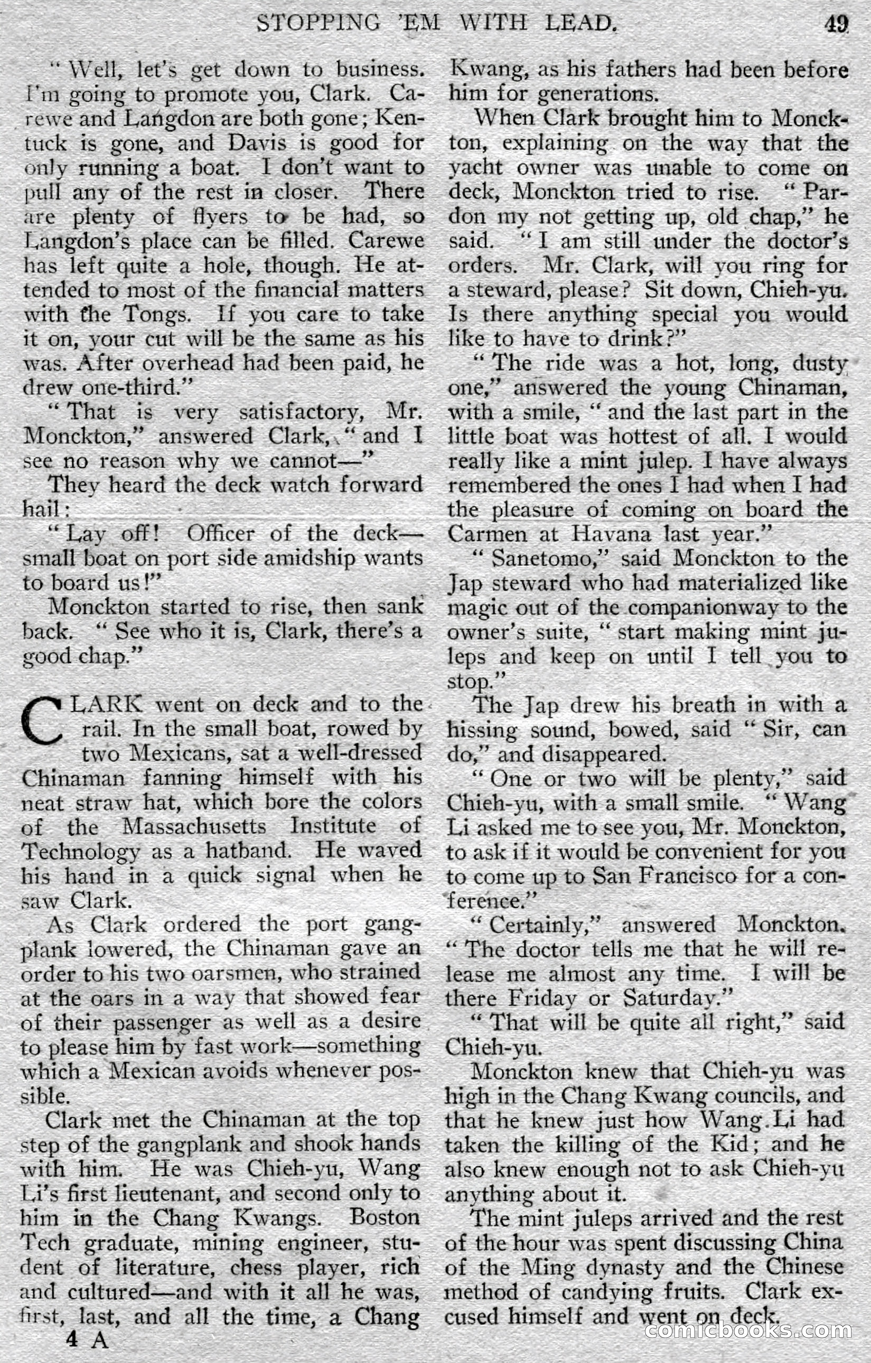 Argosy All-Story Weekly — page 51 of 148