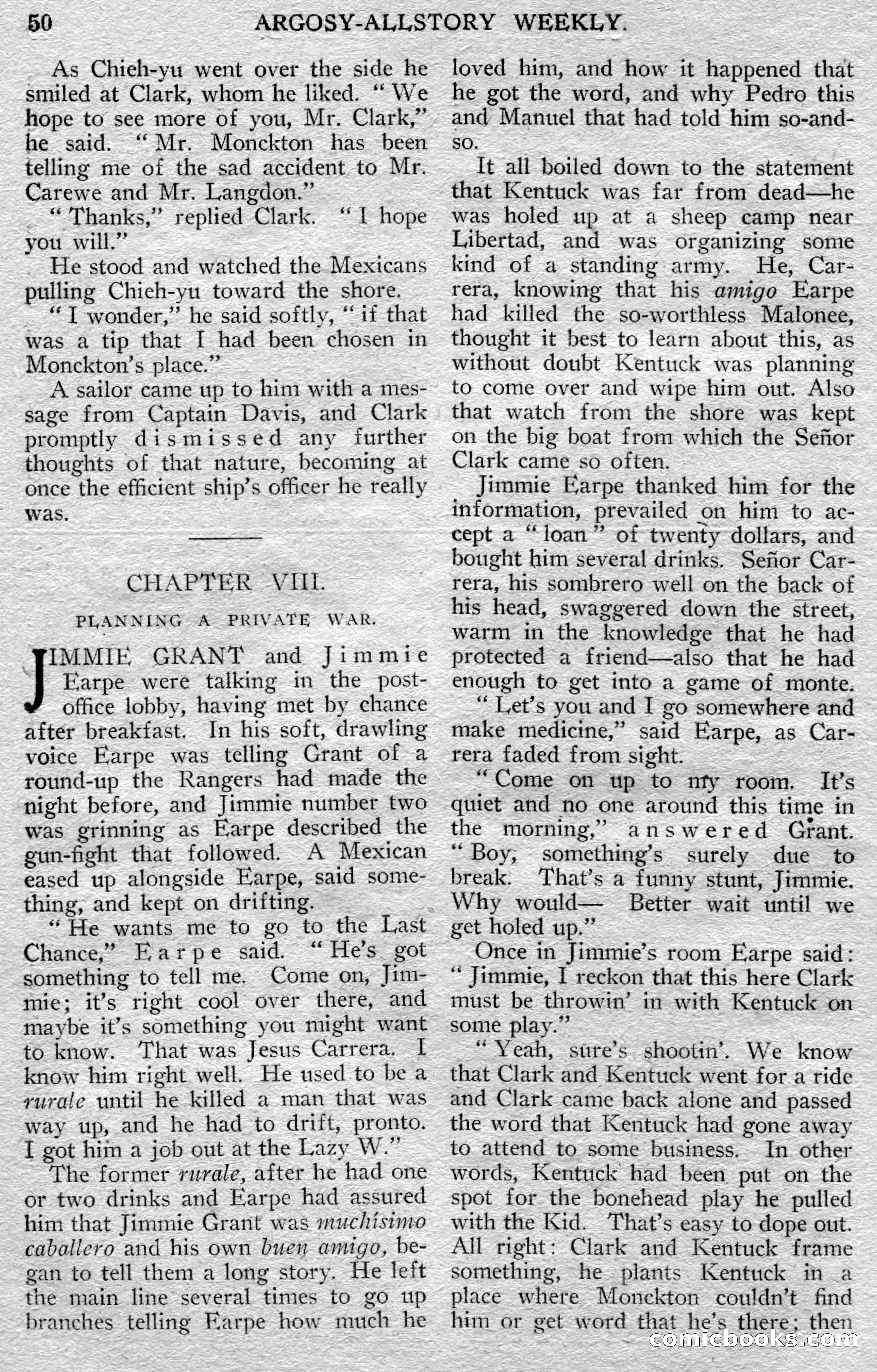 Argosy All-Story Weekly — page 52 of 148