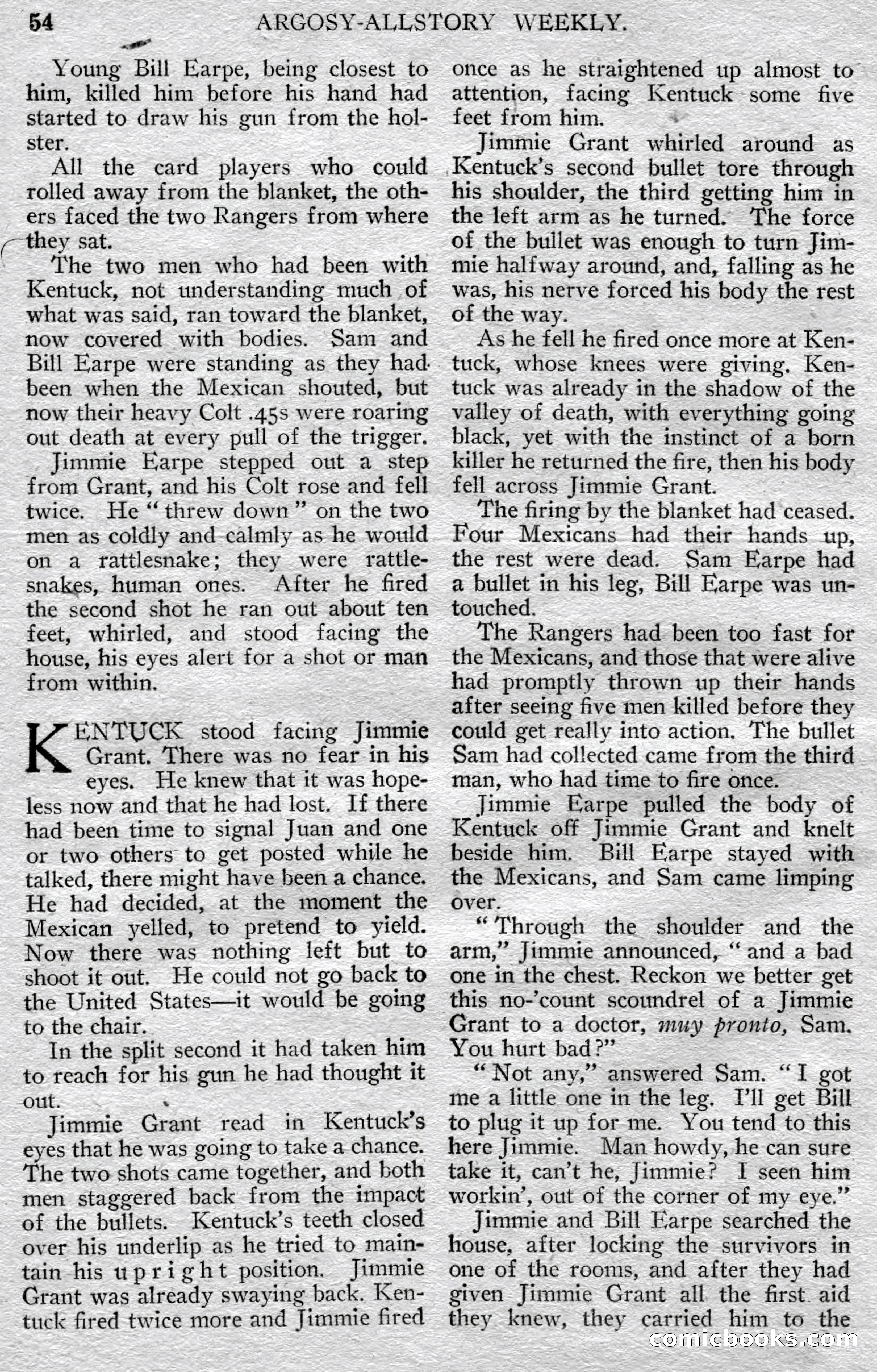 Argosy All-Story Weekly — page 56 of 148