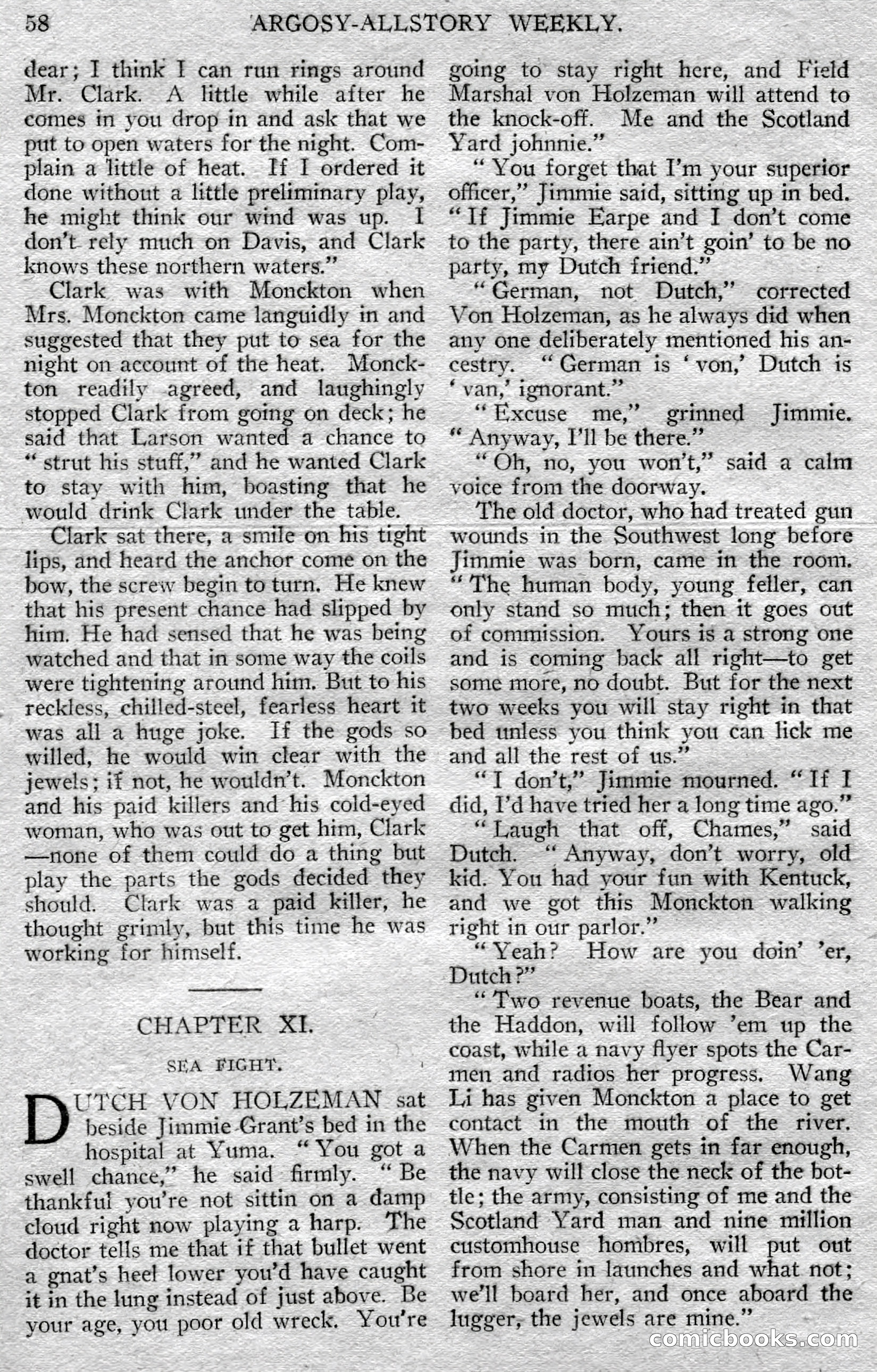 Argosy All-Story Weekly — page 60 of 148