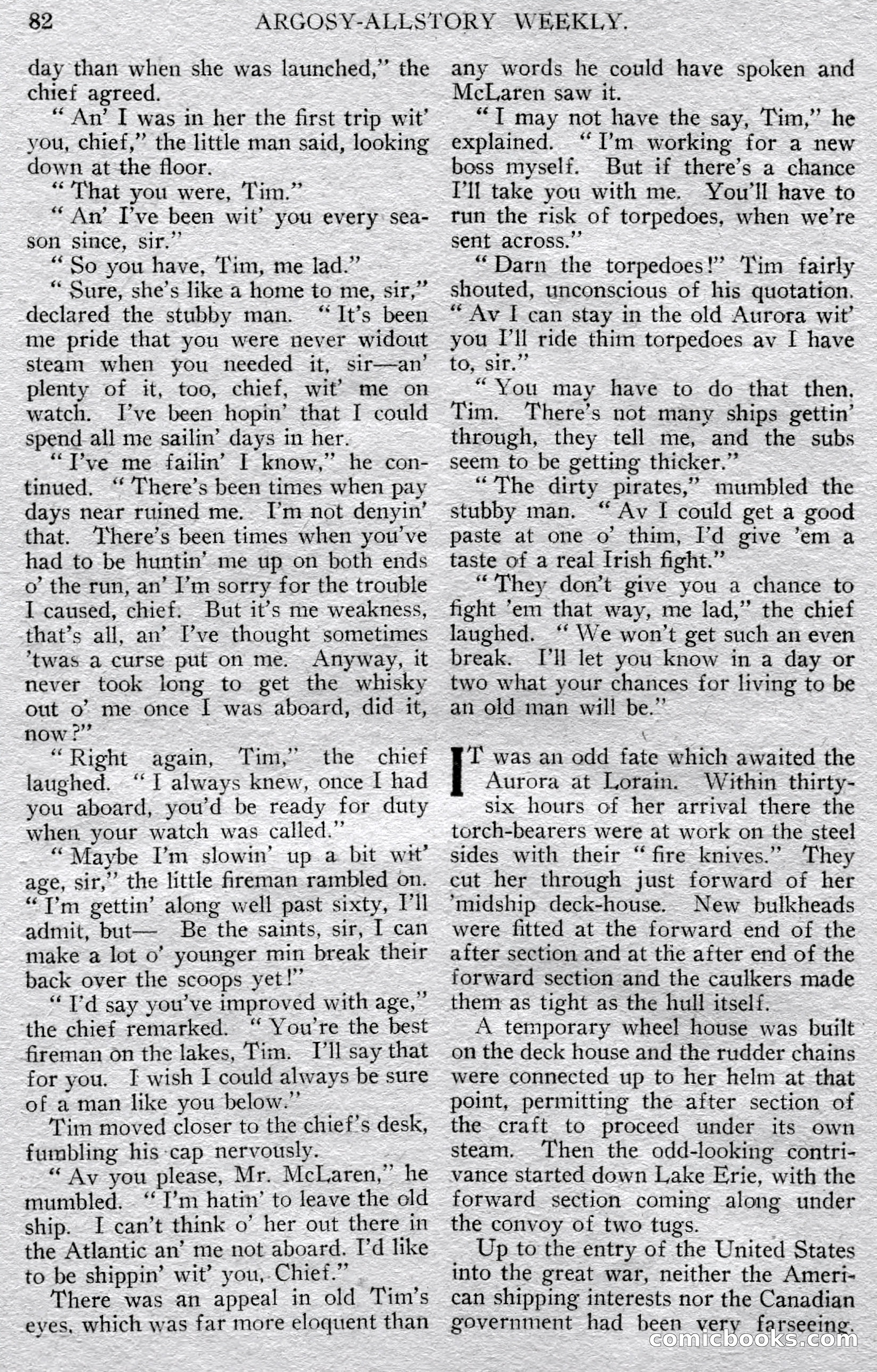 Argosy All-Story Weekly — page 84 of 148