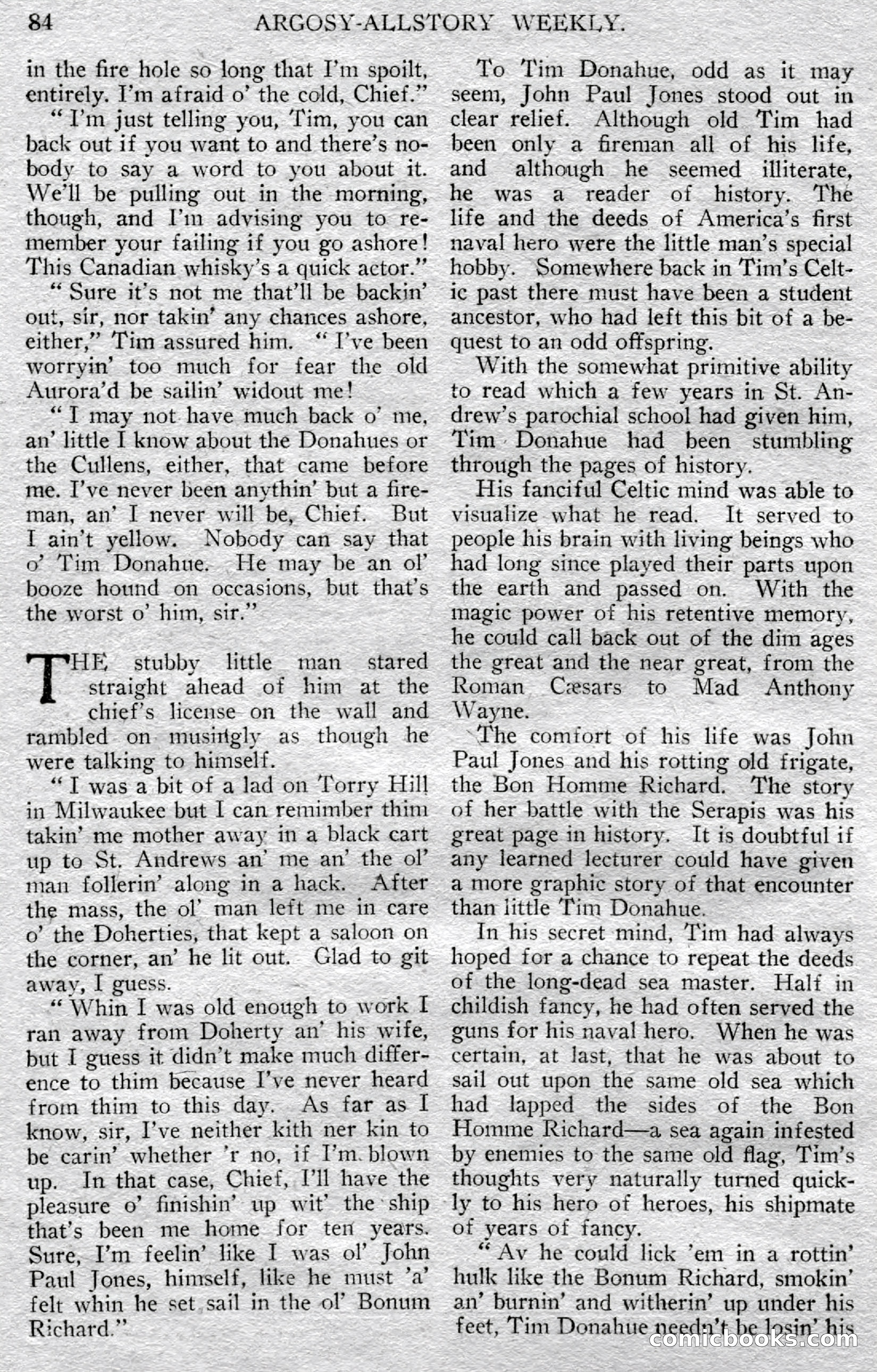 Argosy All-Story Weekly — page 86 of 148