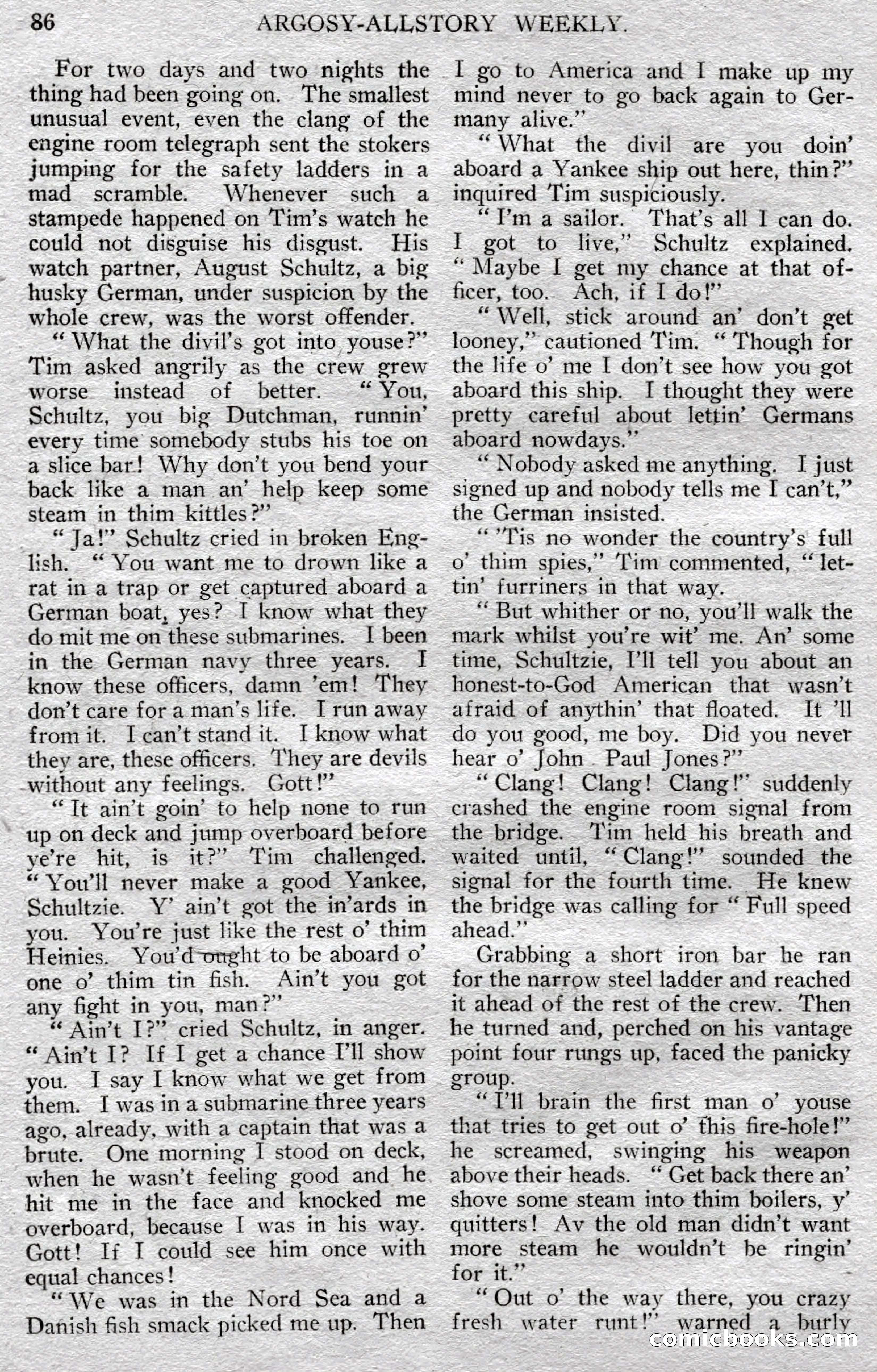 Argosy All-Story Weekly — page 88 of 148