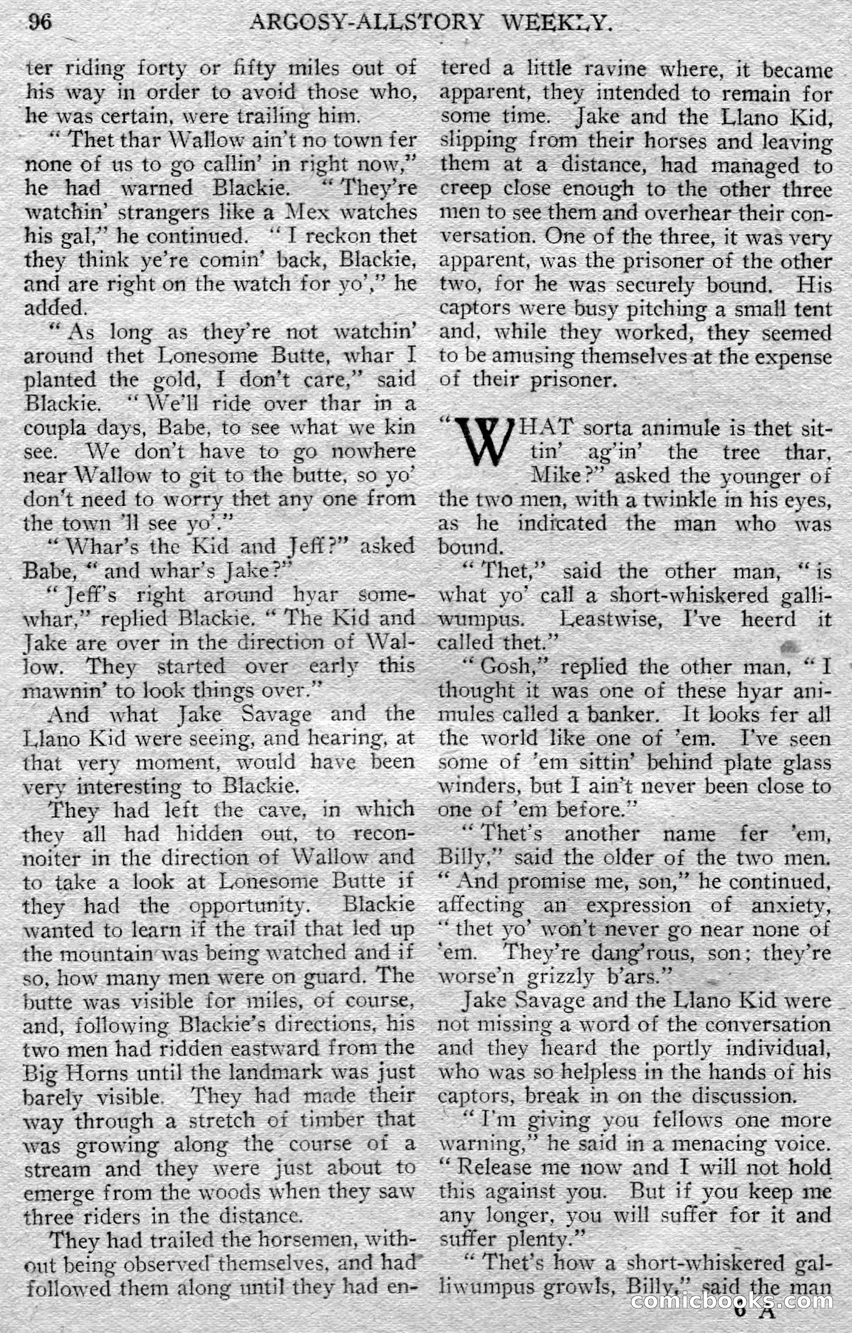 Argosy All-Story Weekly — page 98 of 148