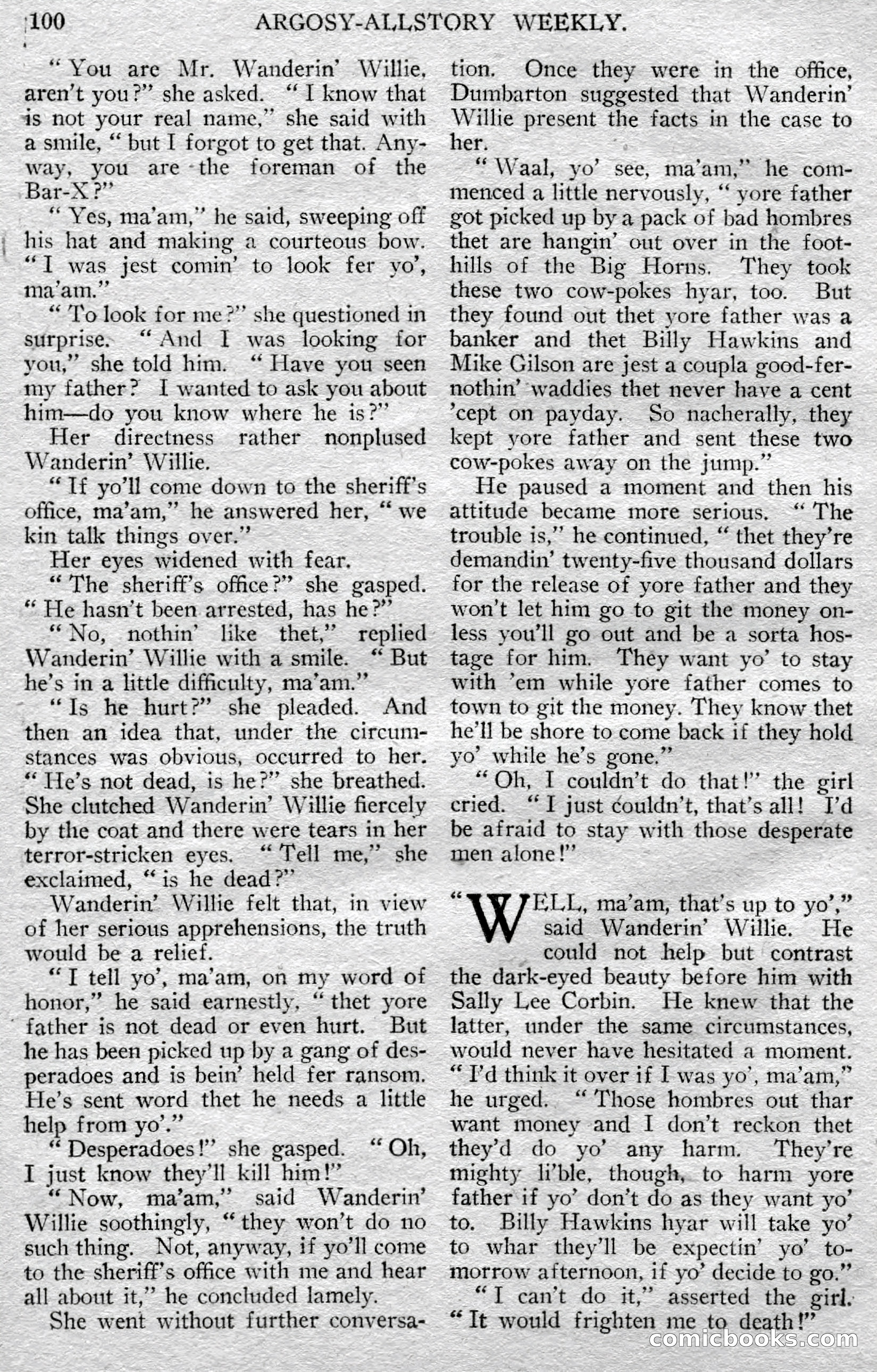 Argosy All-Story Weekly — page 102 of 148