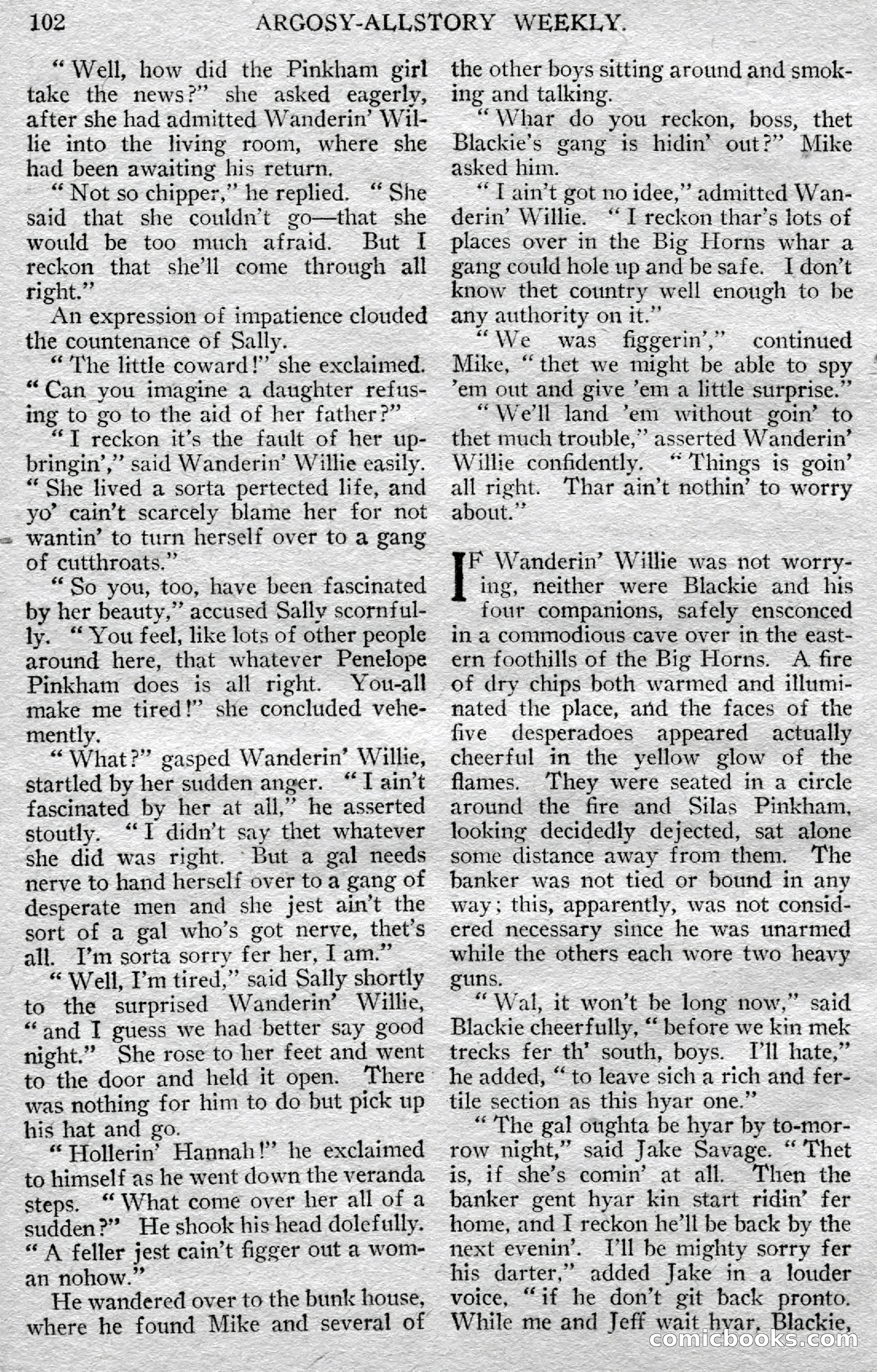 Argosy All-Story Weekly — page 104 of 148