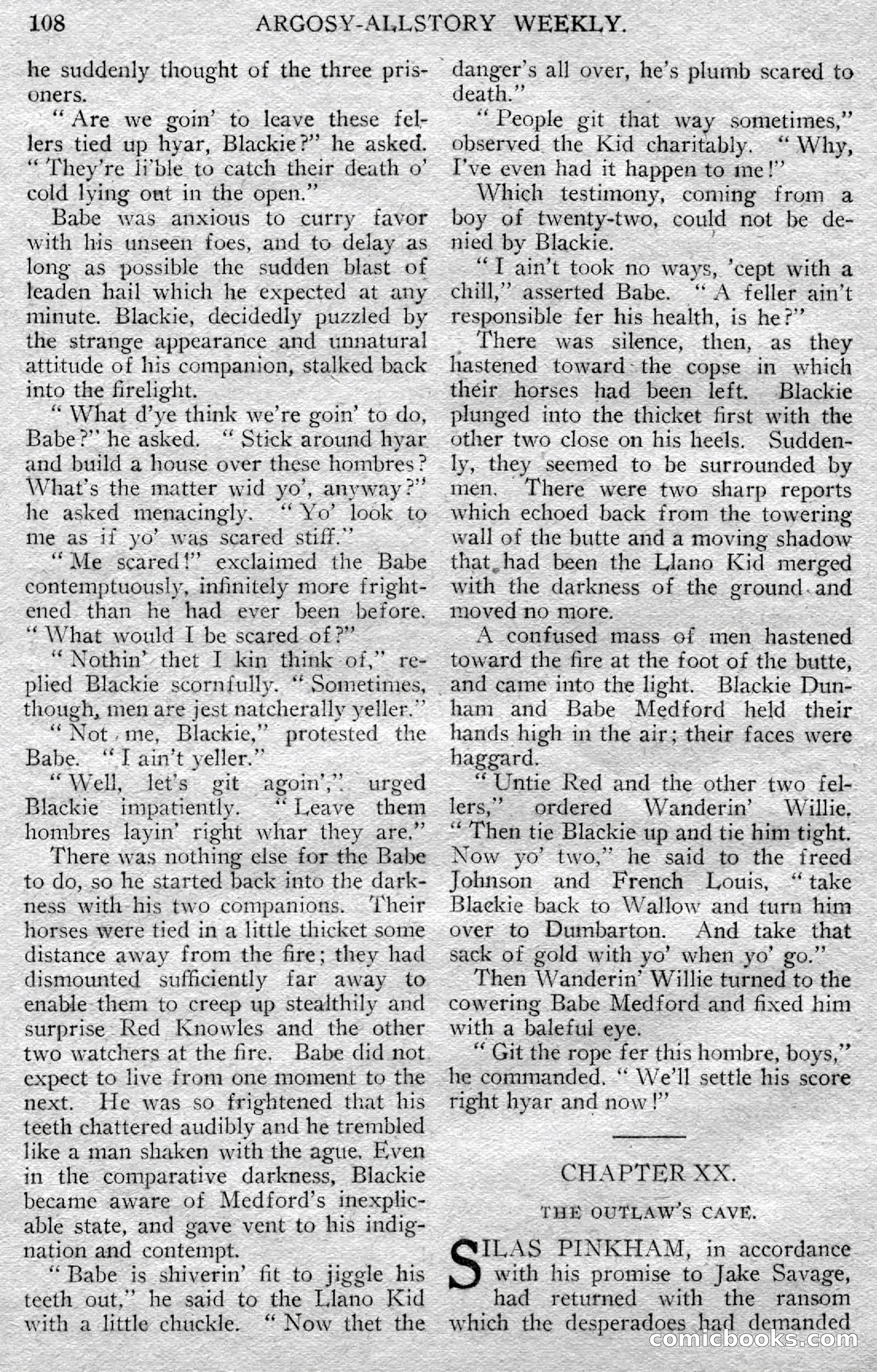 Argosy All-Story Weekly — page 110 of 148