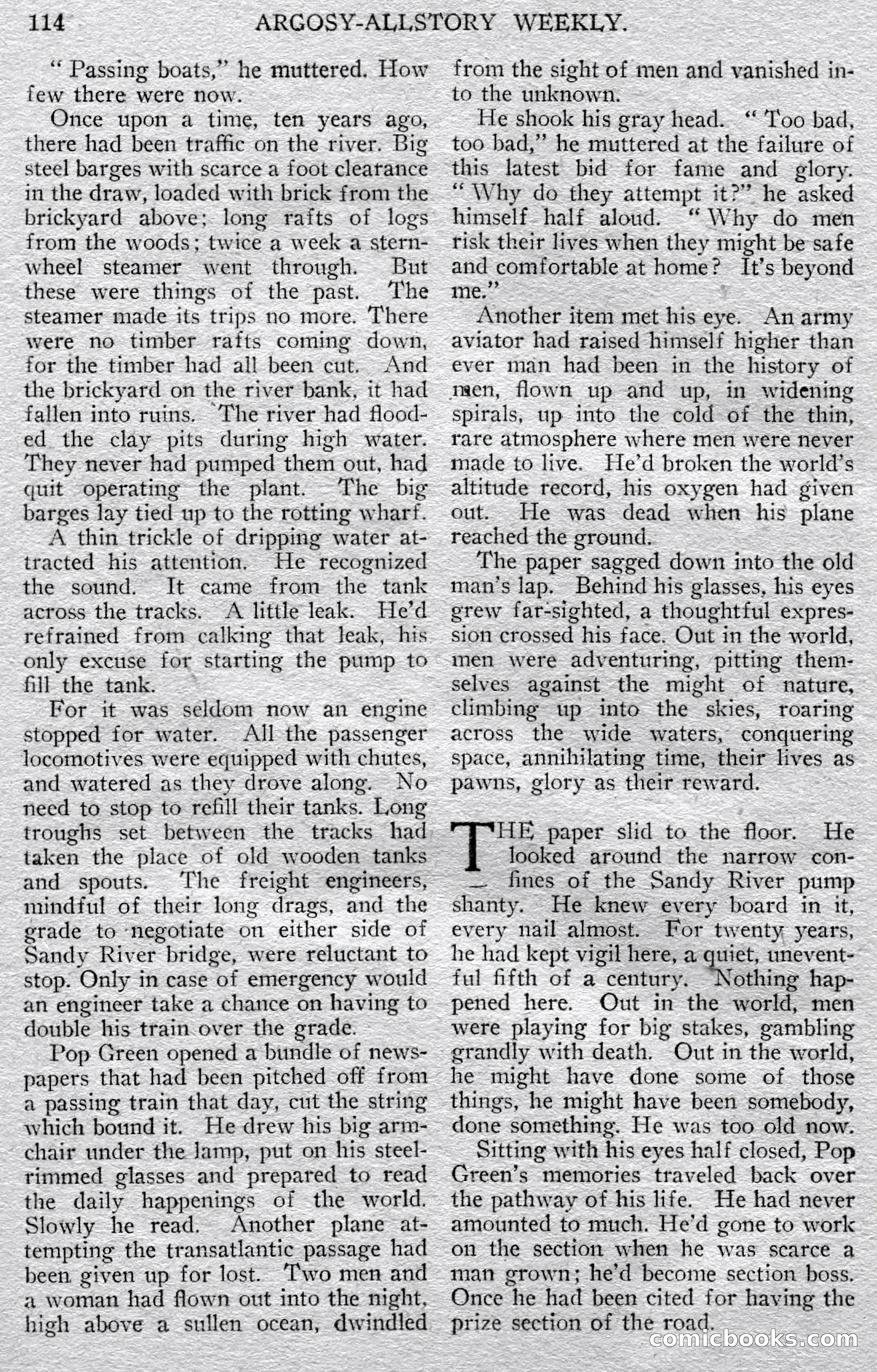 Argosy All-Story Weekly — page 116 of 148