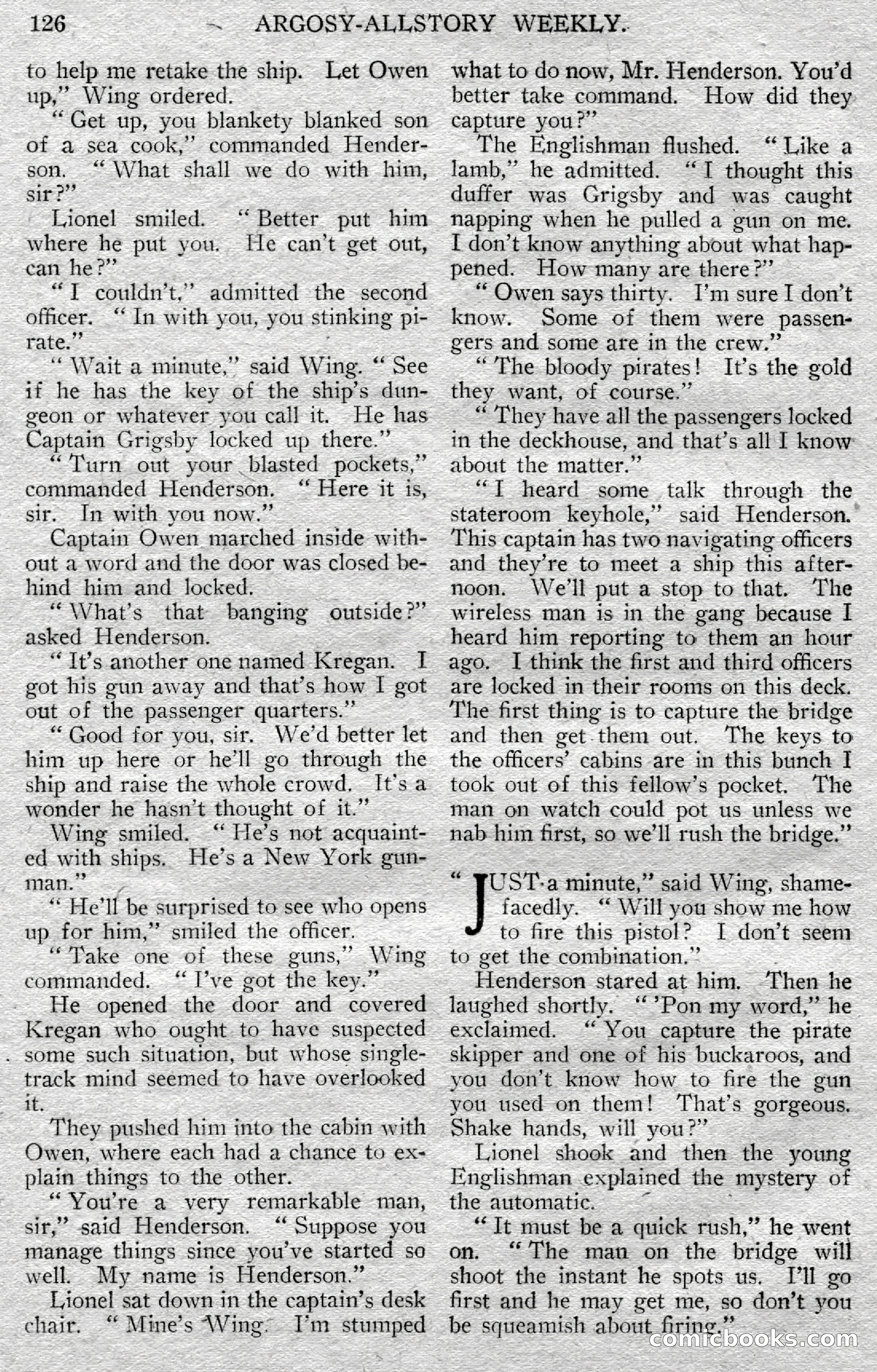 Argosy All-Story Weekly — page 128 of 148