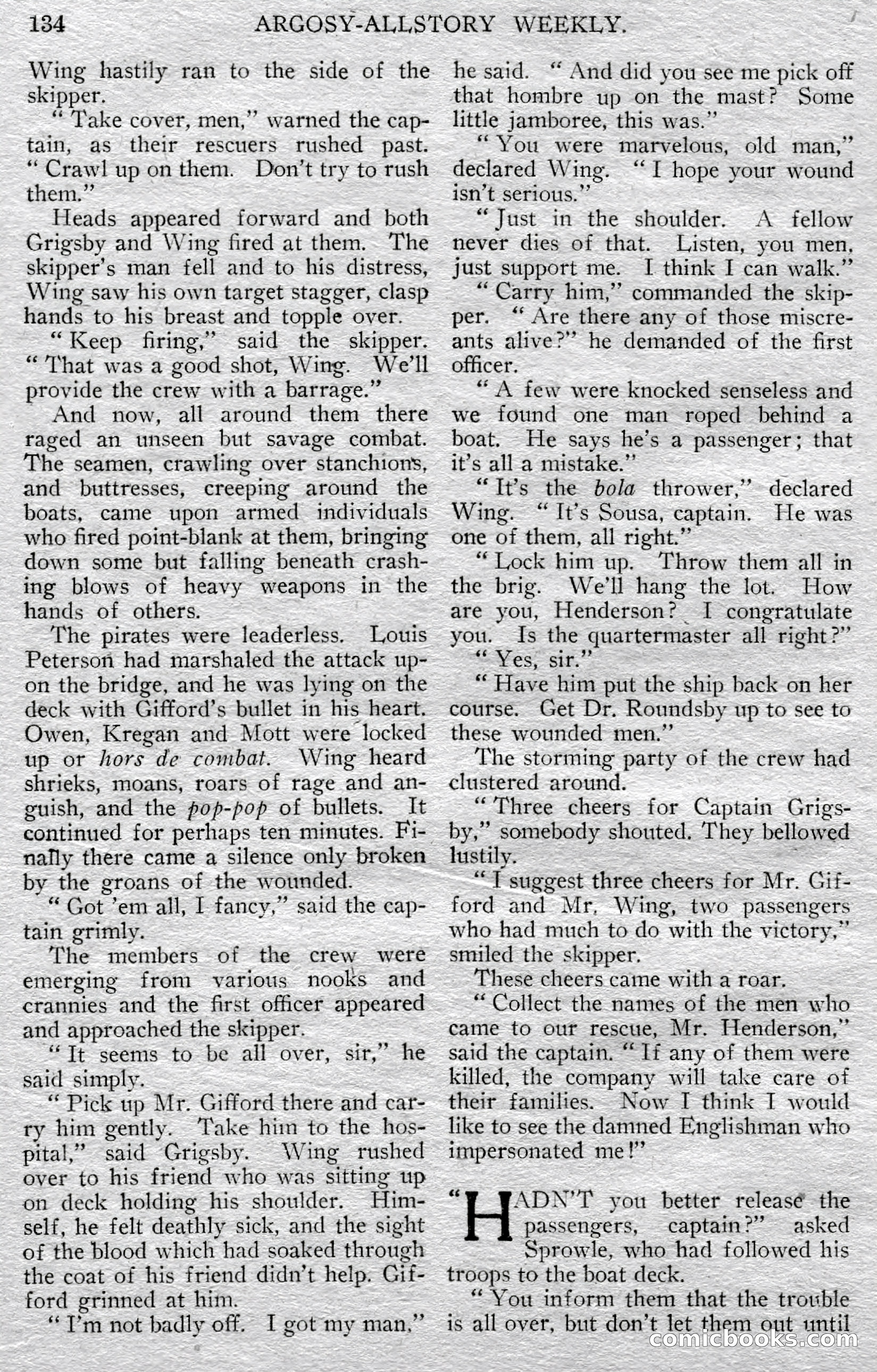 Argosy All-Story Weekly — page 136 of 148