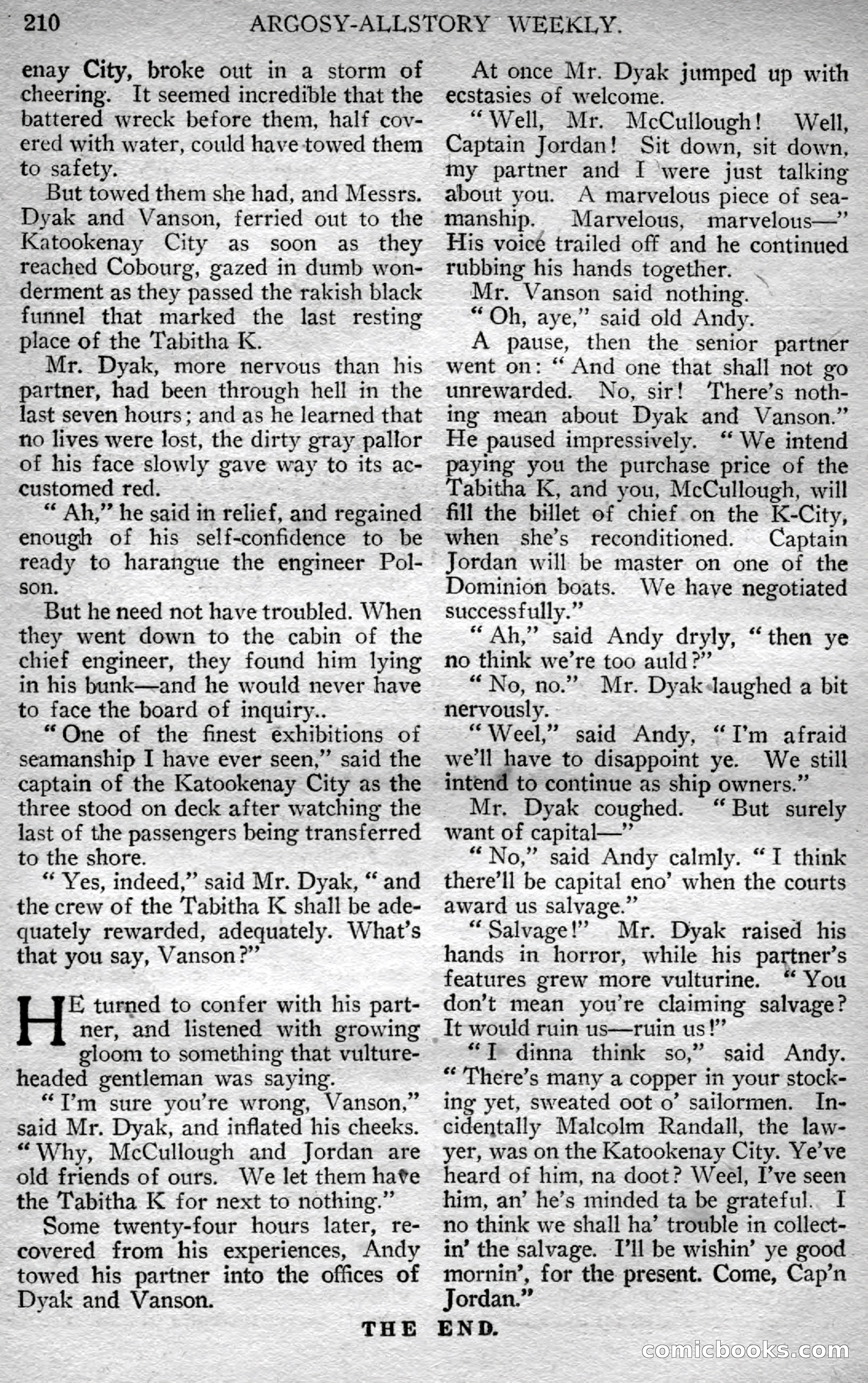Argosy All-Story Weekly — page 68 of 148