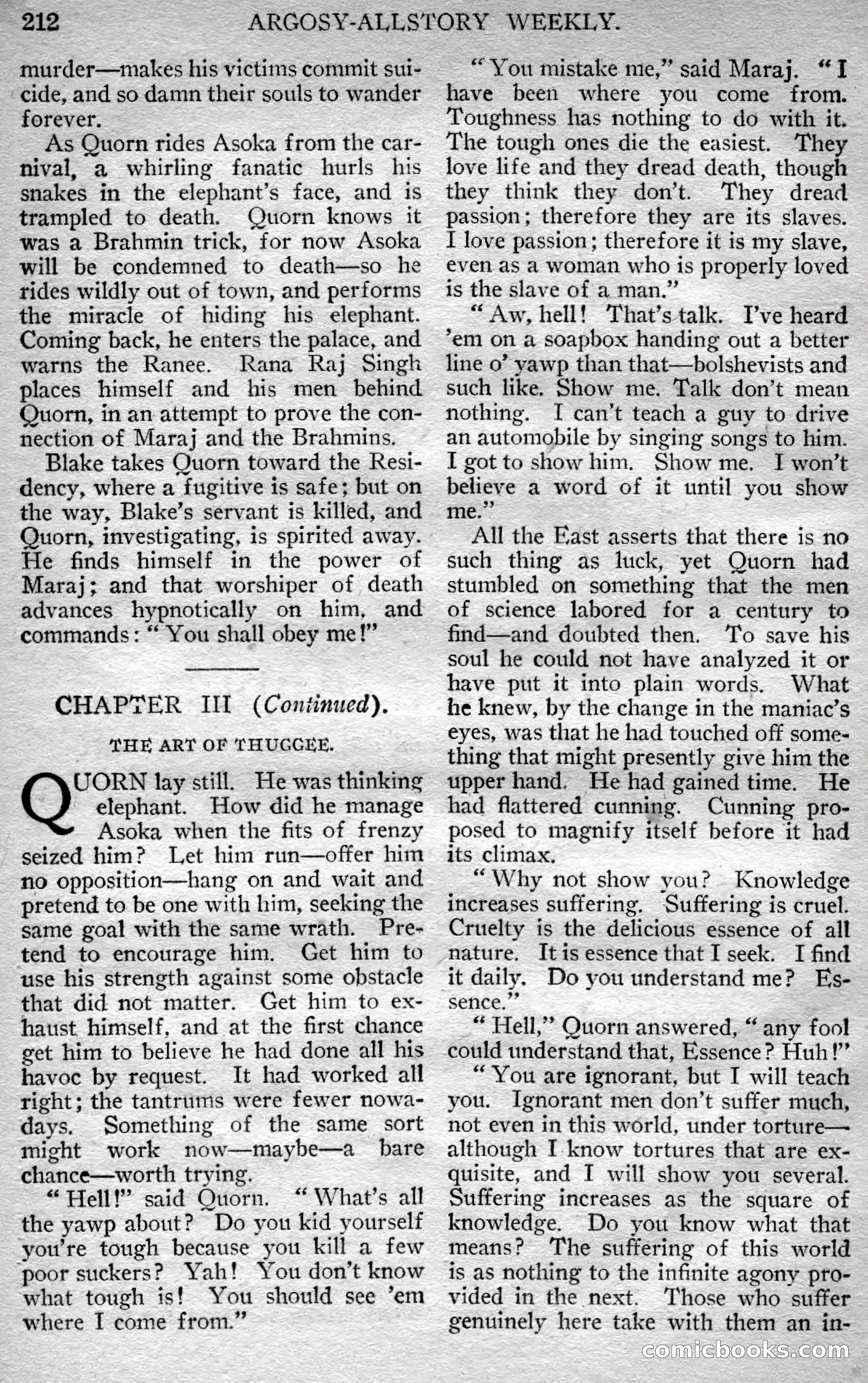 Argosy All-Story Weekly — page 70 of 148