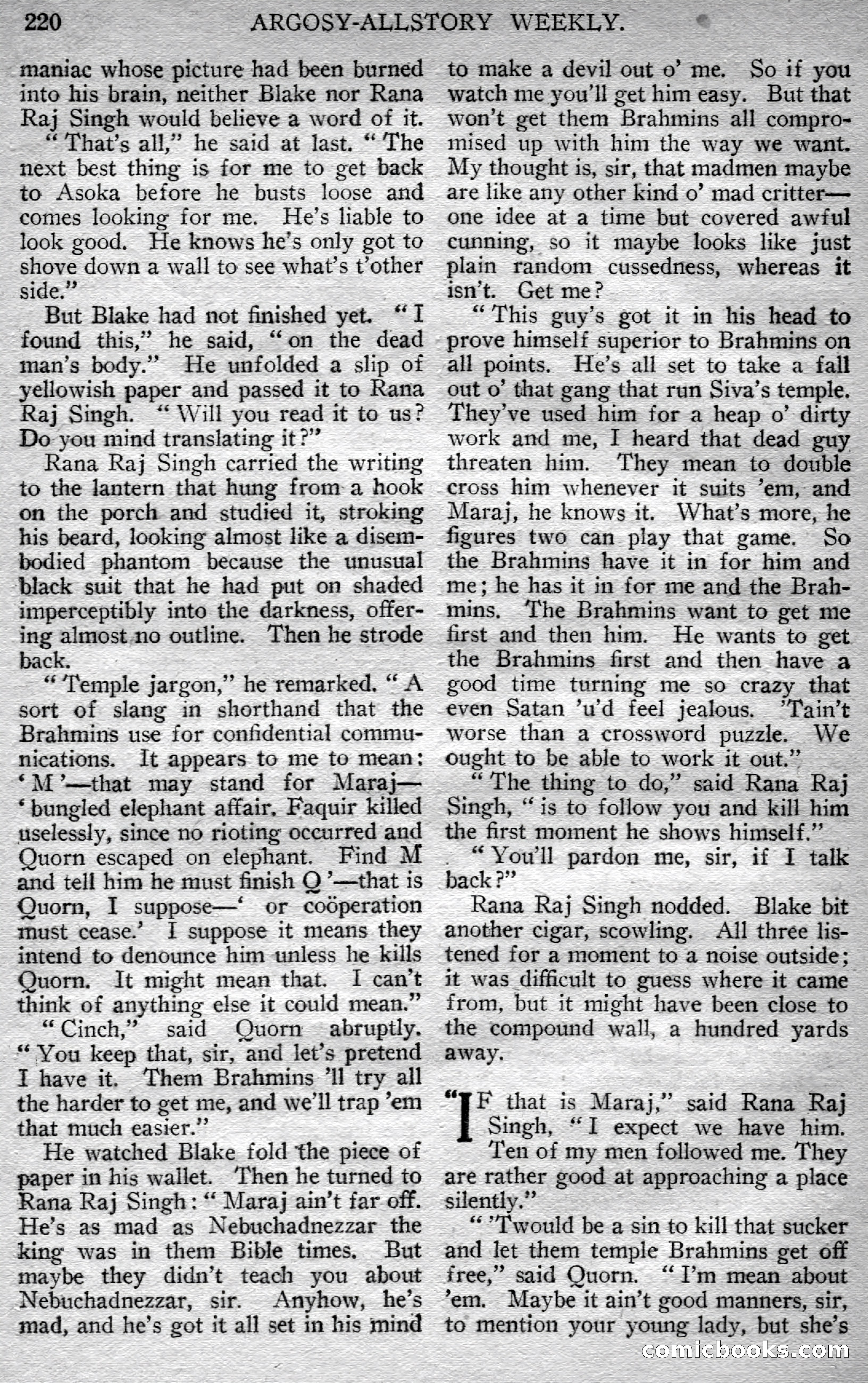 Argosy All-Story Weekly — page 78 of 148