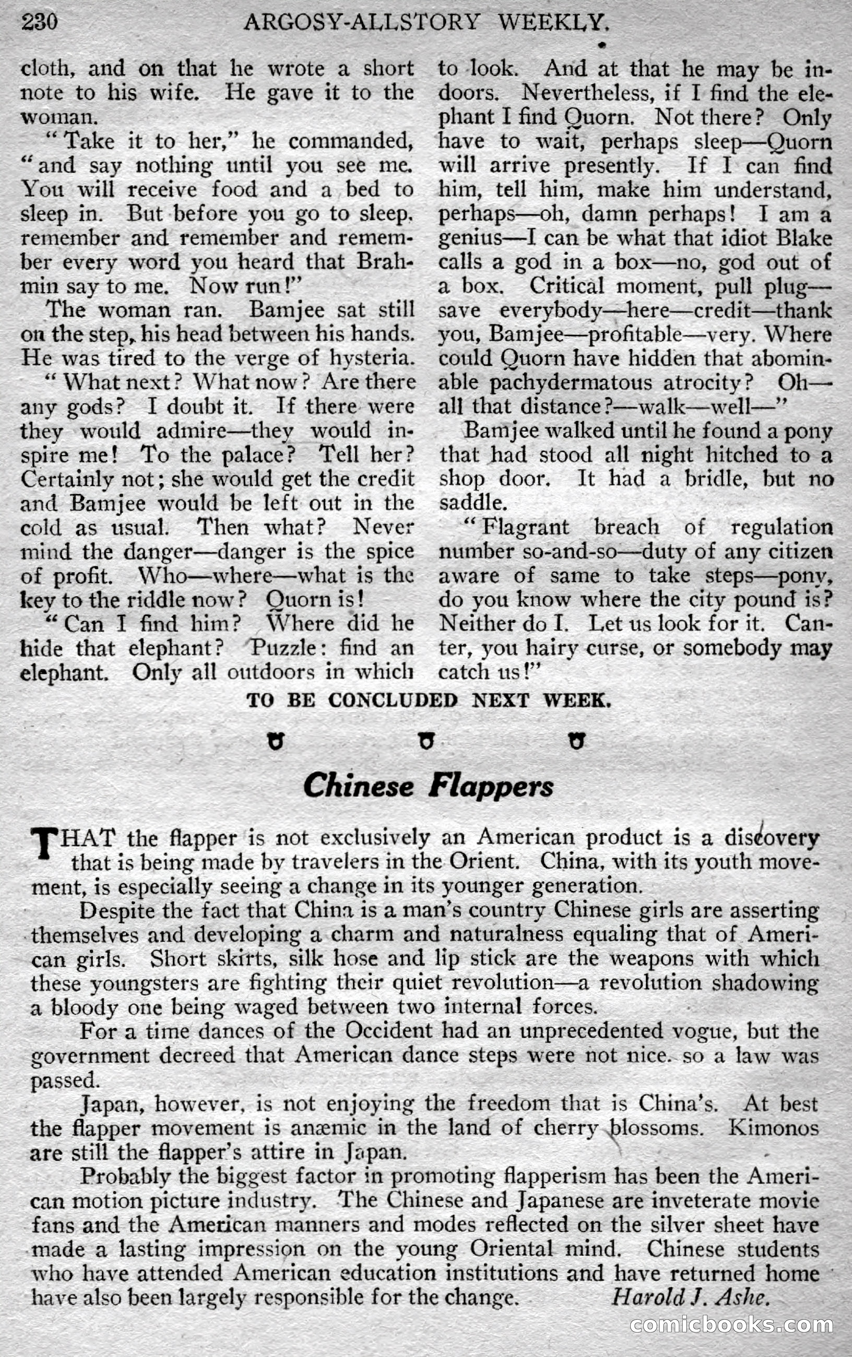 Argosy All-Story Weekly — page 88 of 148