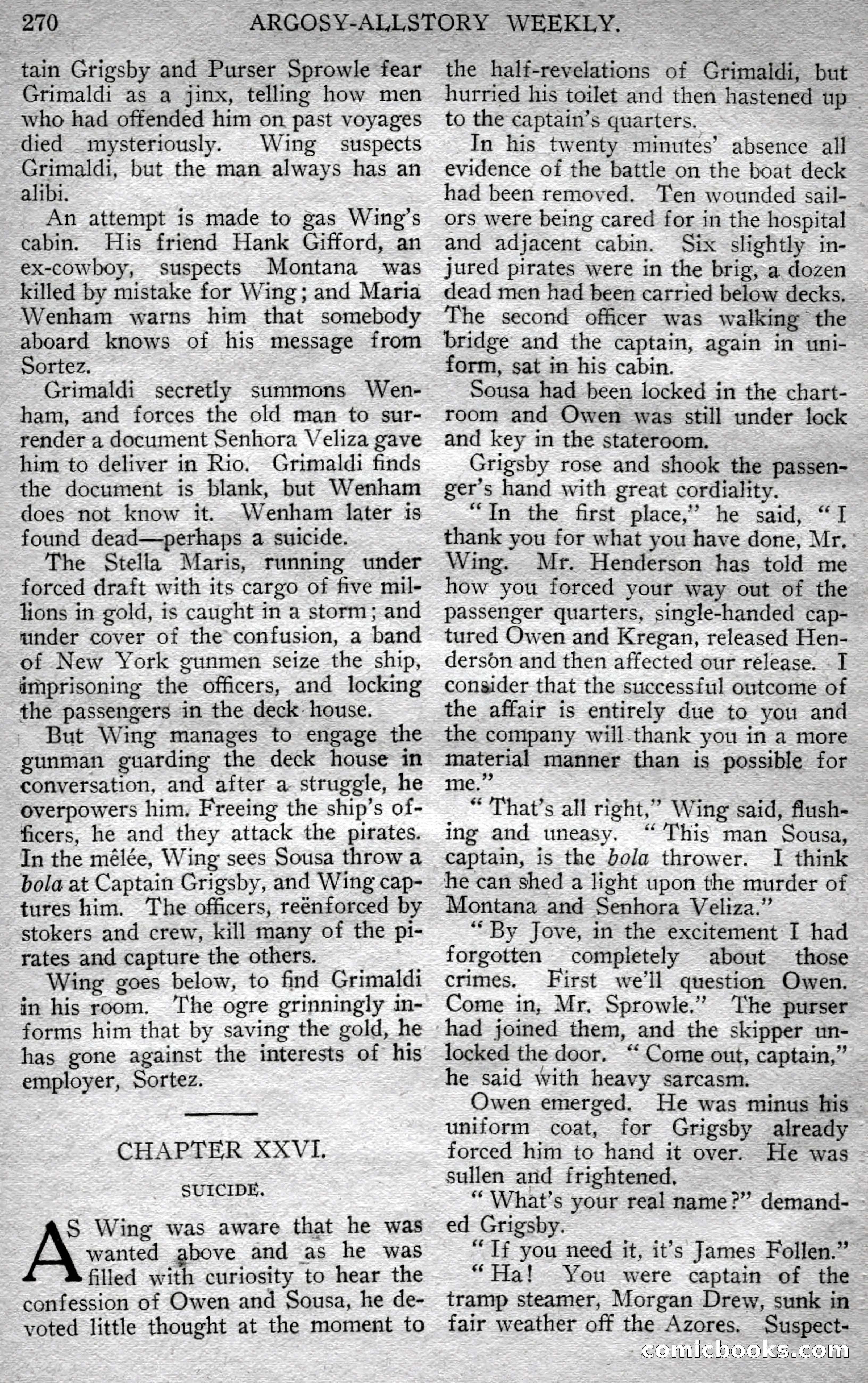 Argosy All-Story Weekly — page 128 of 148