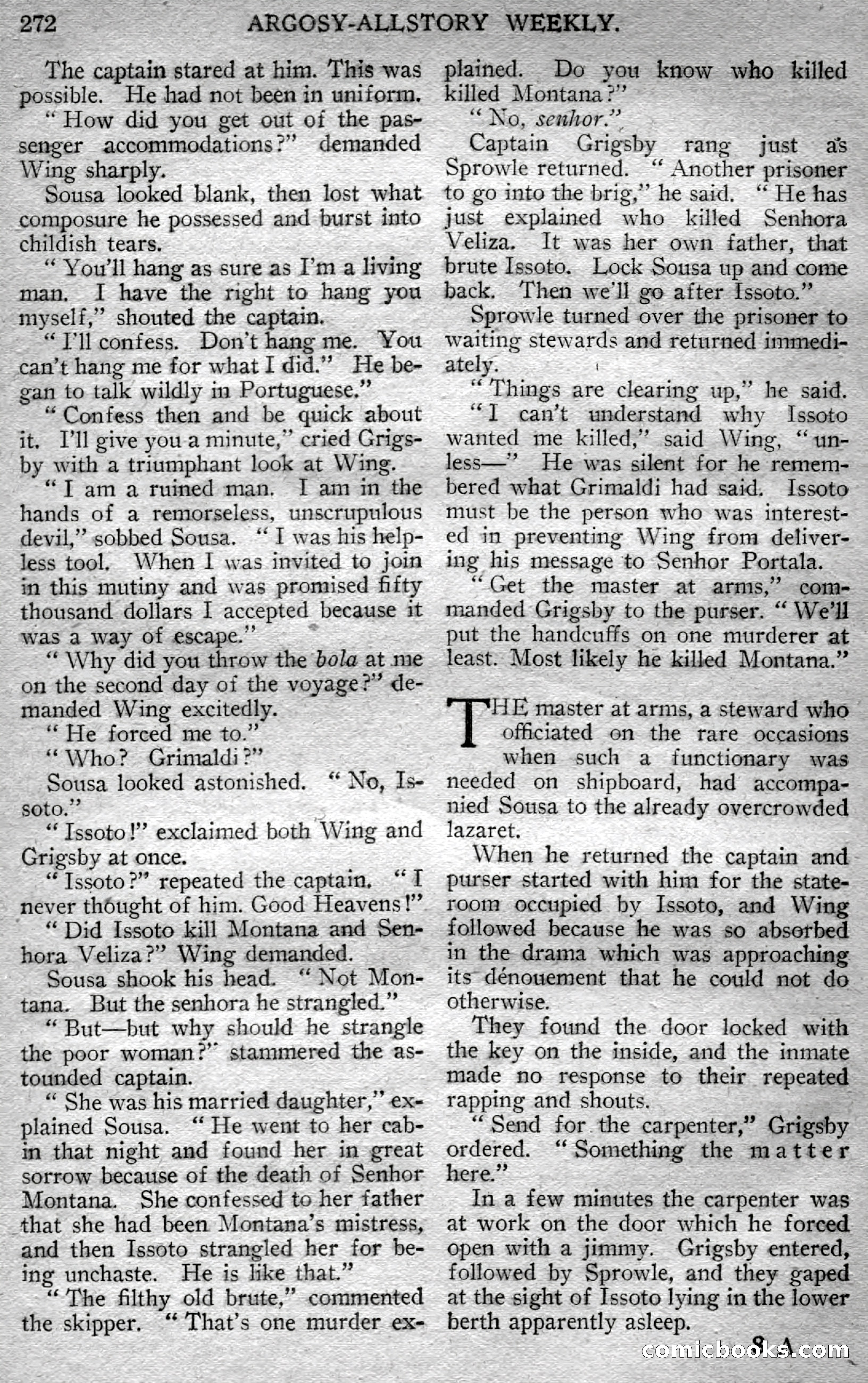 Argosy All-Story Weekly — page 130 of 148