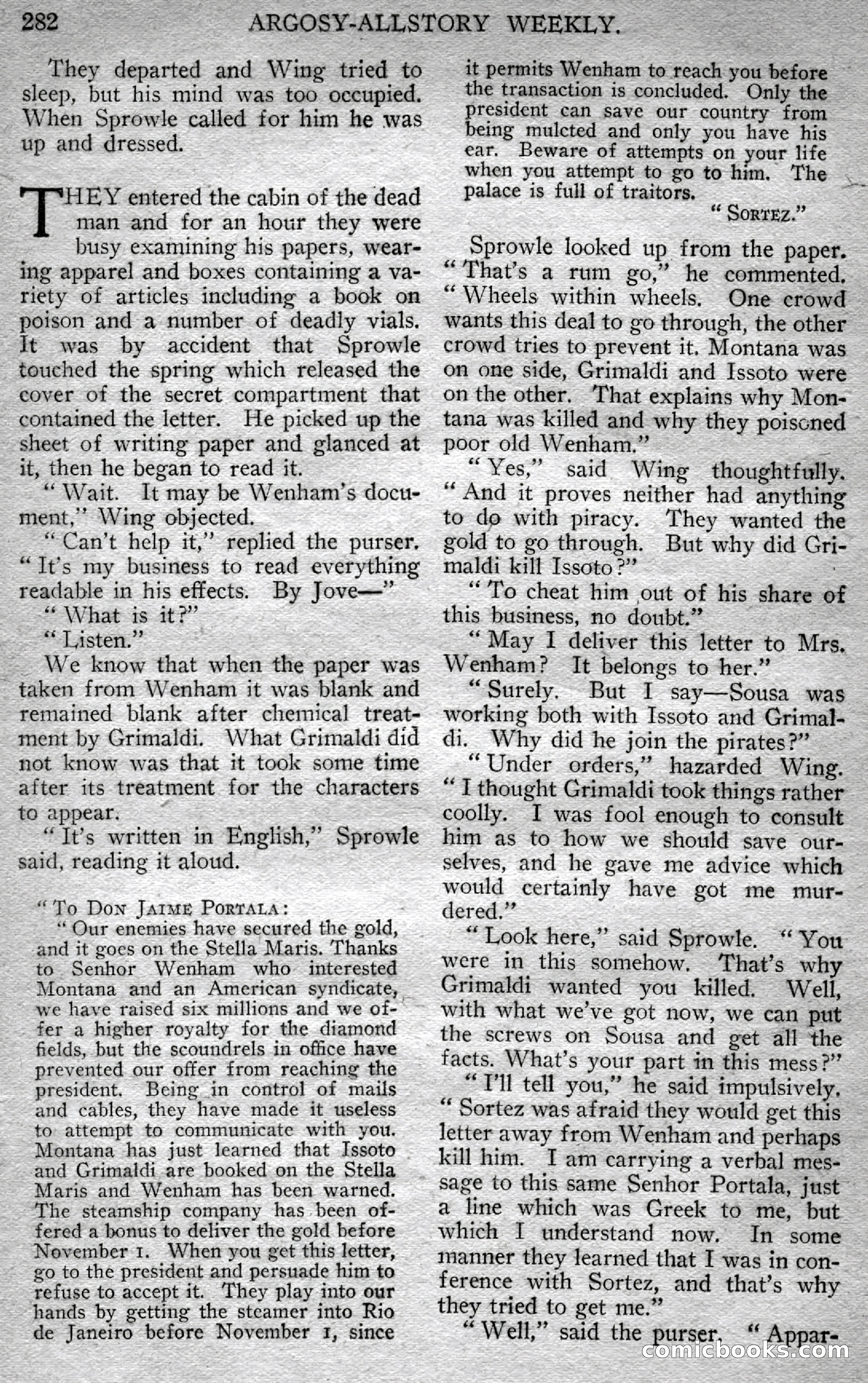 Argosy All-Story Weekly — page 140 of 148