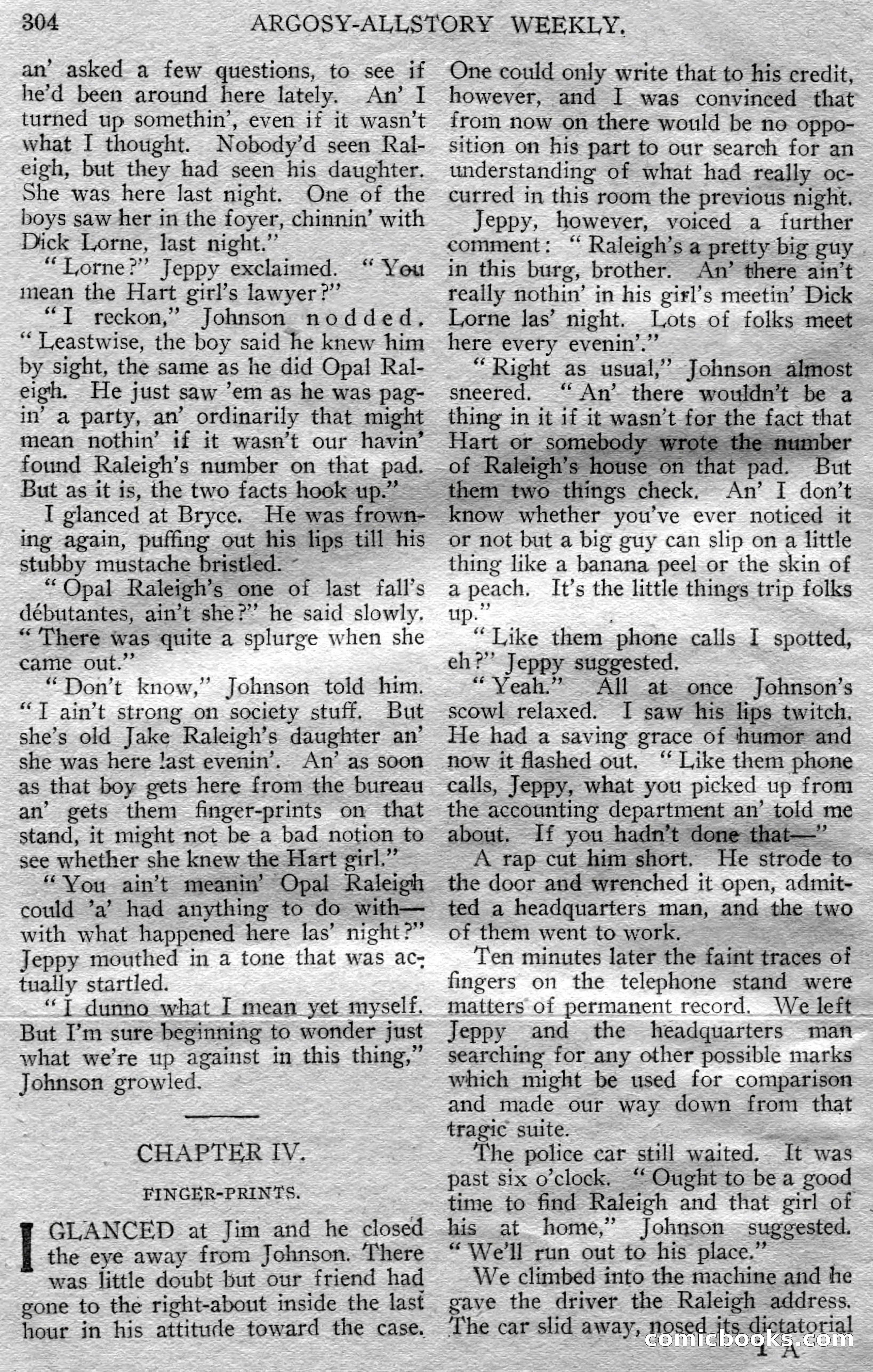 Argosy All-Story Weekly, March 23, 1929 — page 18 of 148