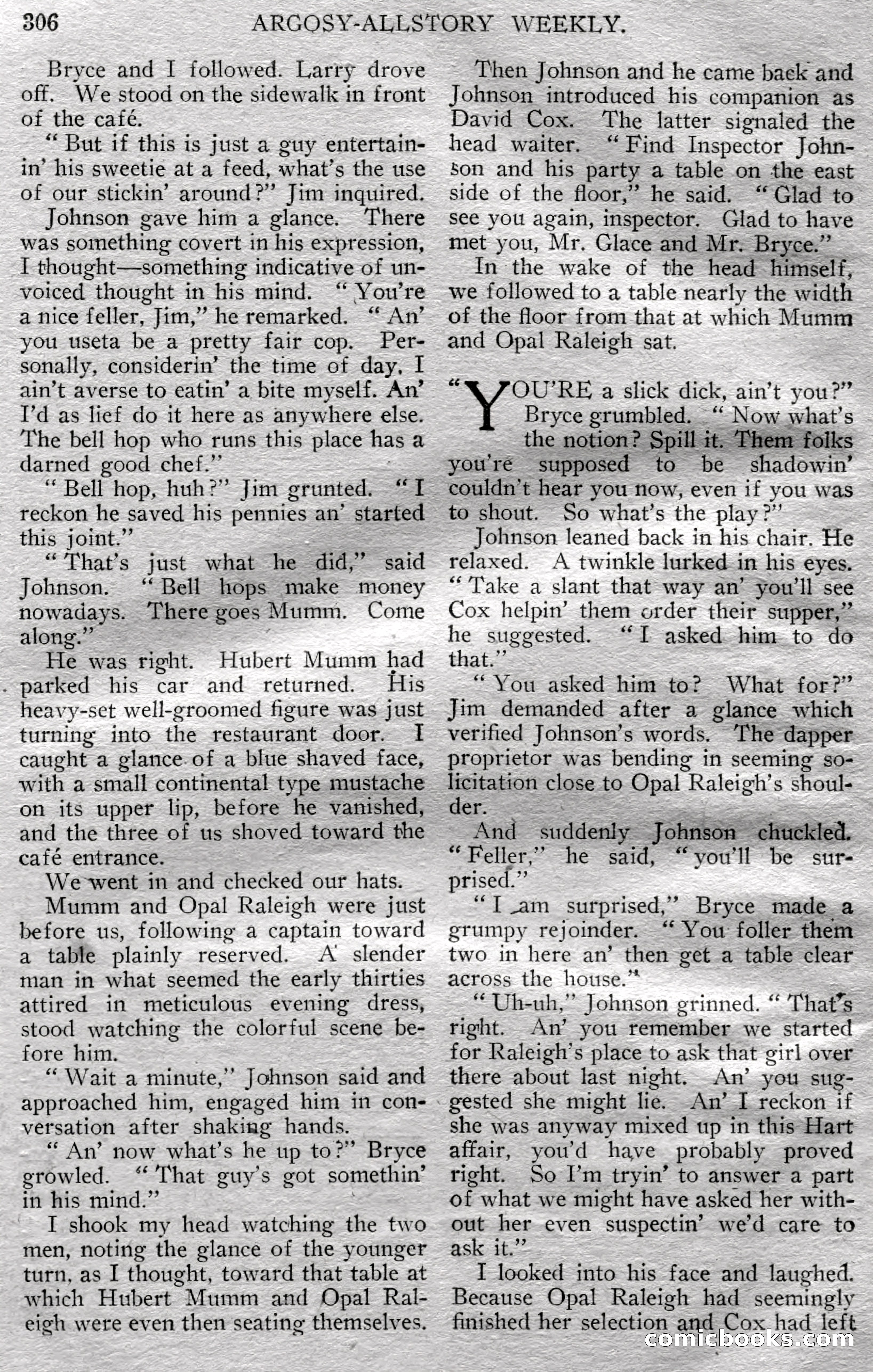Argosy All-Story Weekly, March 23, 1929 — page 20 of 148