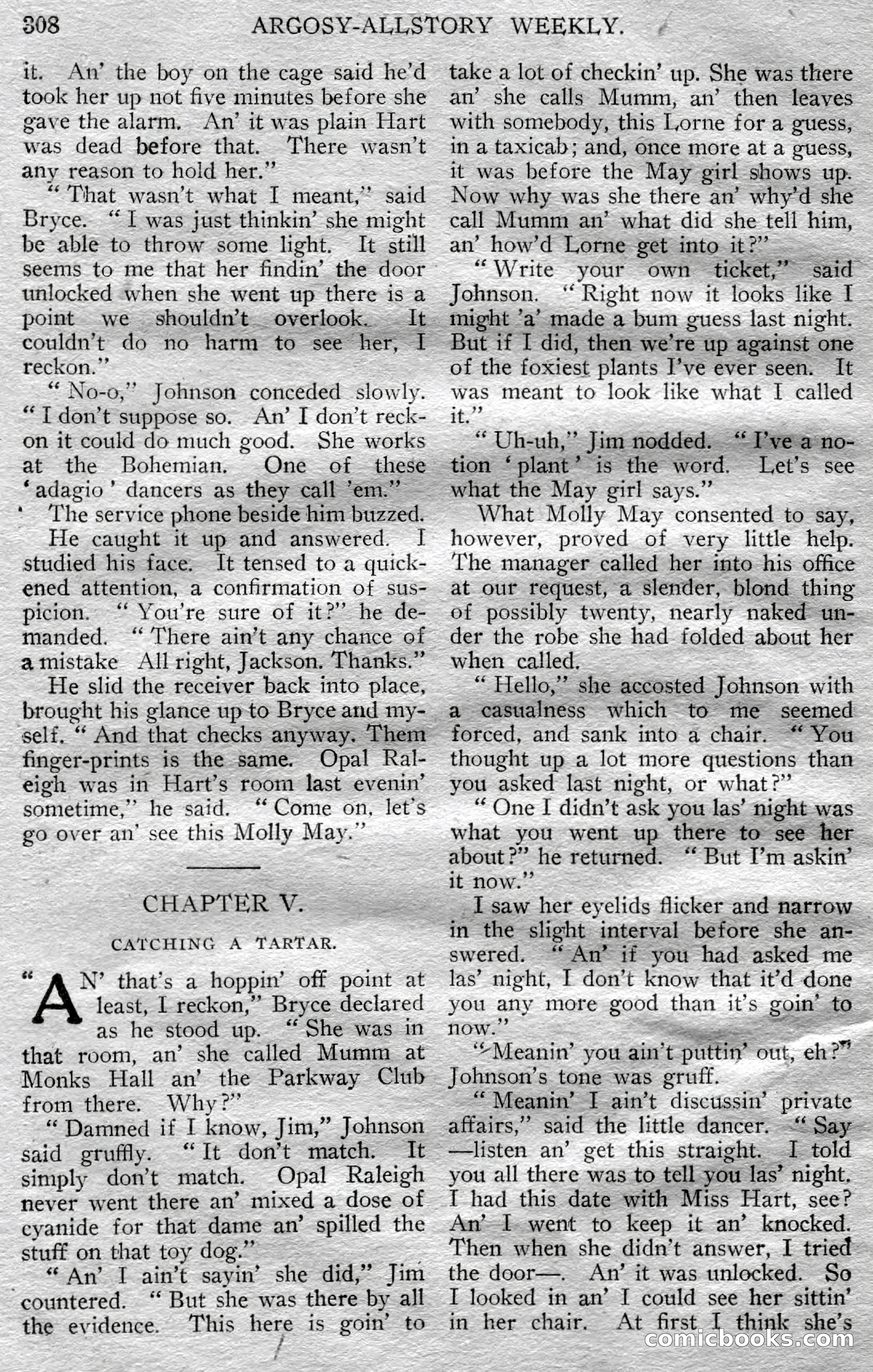 Argosy All-Story Weekly, March 23, 1929 — page 22 of 148