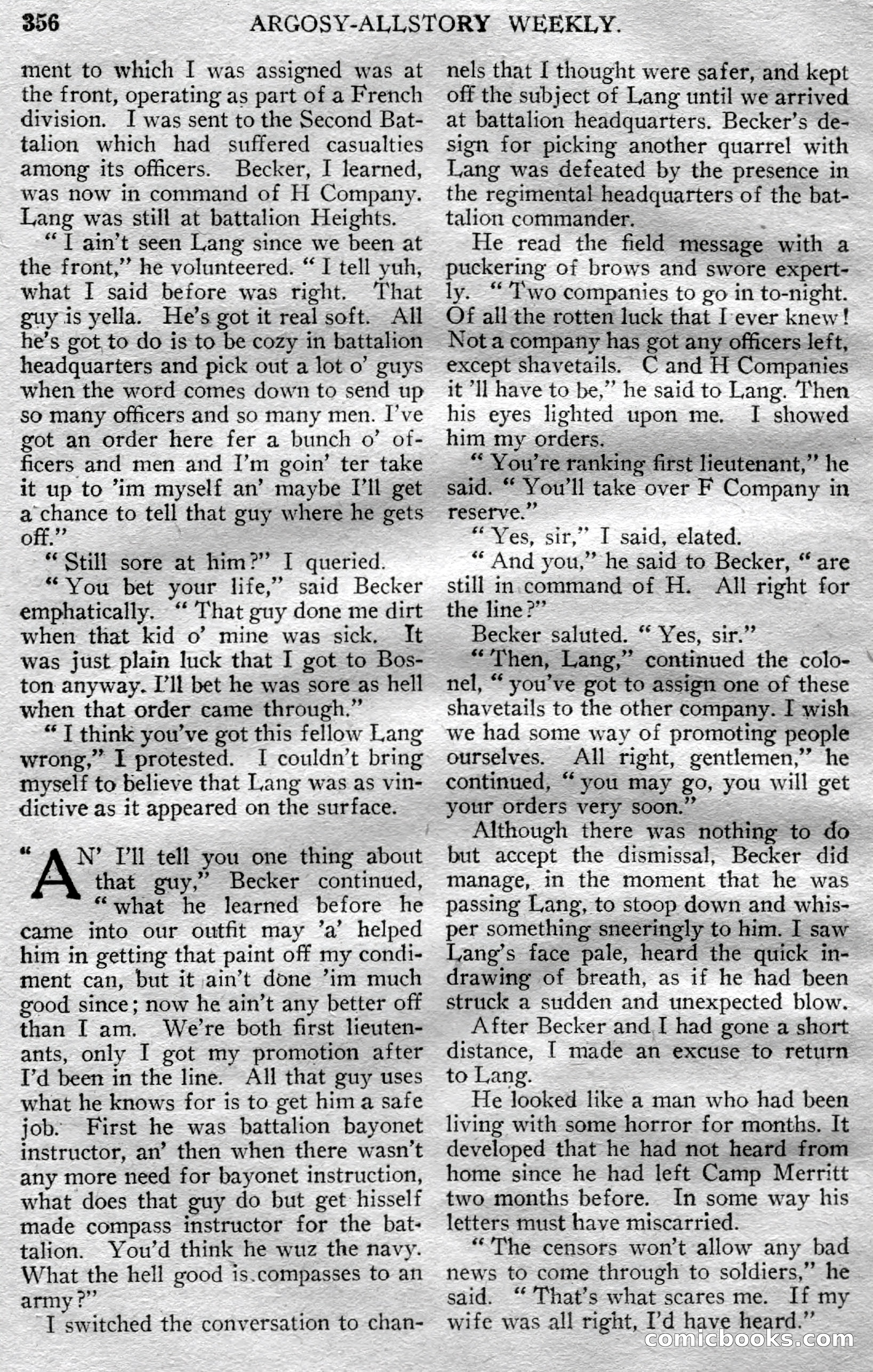 Argosy All-Story Weekly, March 23, 1929 — page 70 of 148
