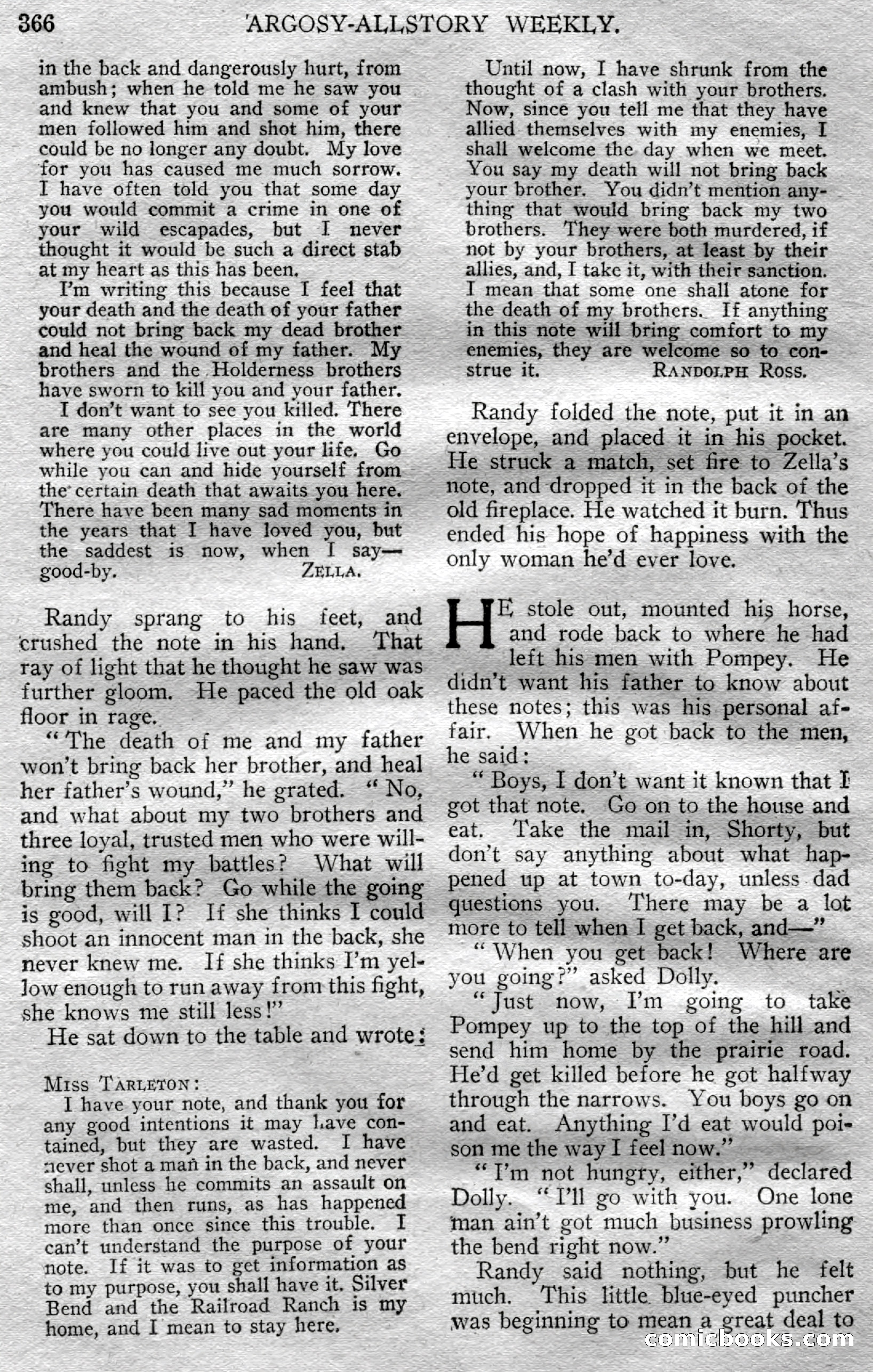 Argosy All-Story Weekly, March 23, 1929 — page 80 of 148