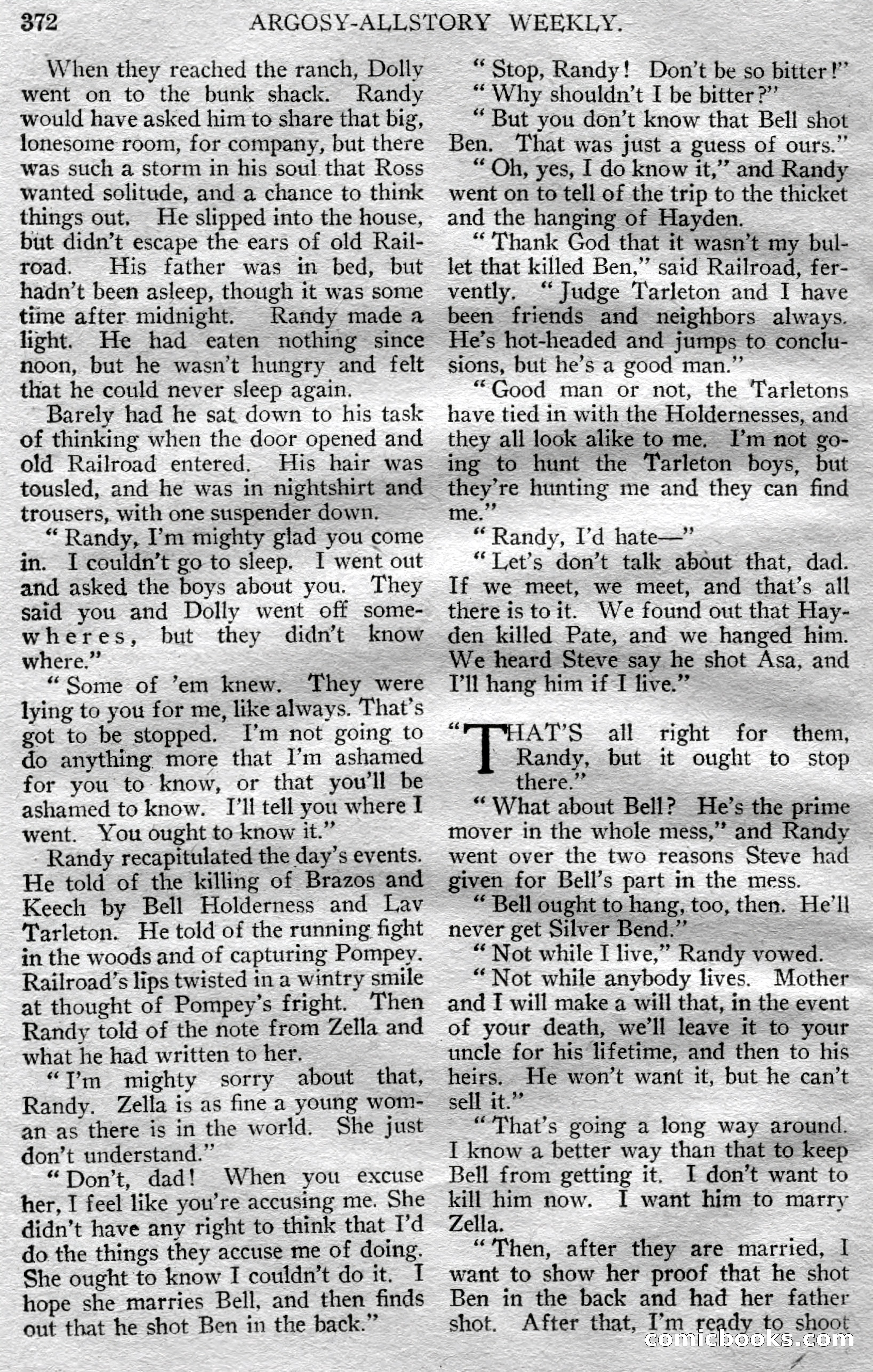 Argosy All-Story Weekly, March 23, 1929 — page 86 of 148