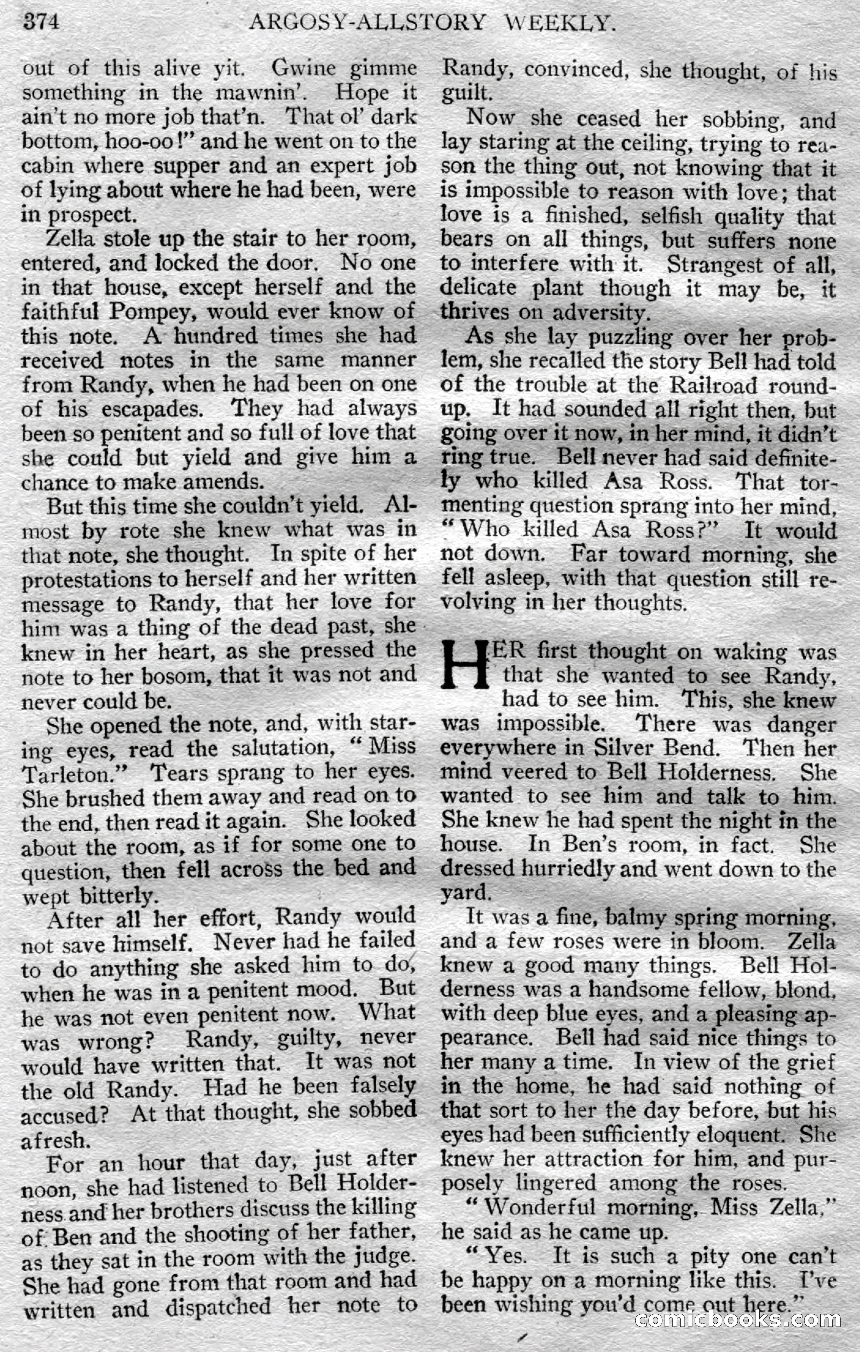 Argosy All-Story Weekly, March 23, 1929 — page 88 of 148