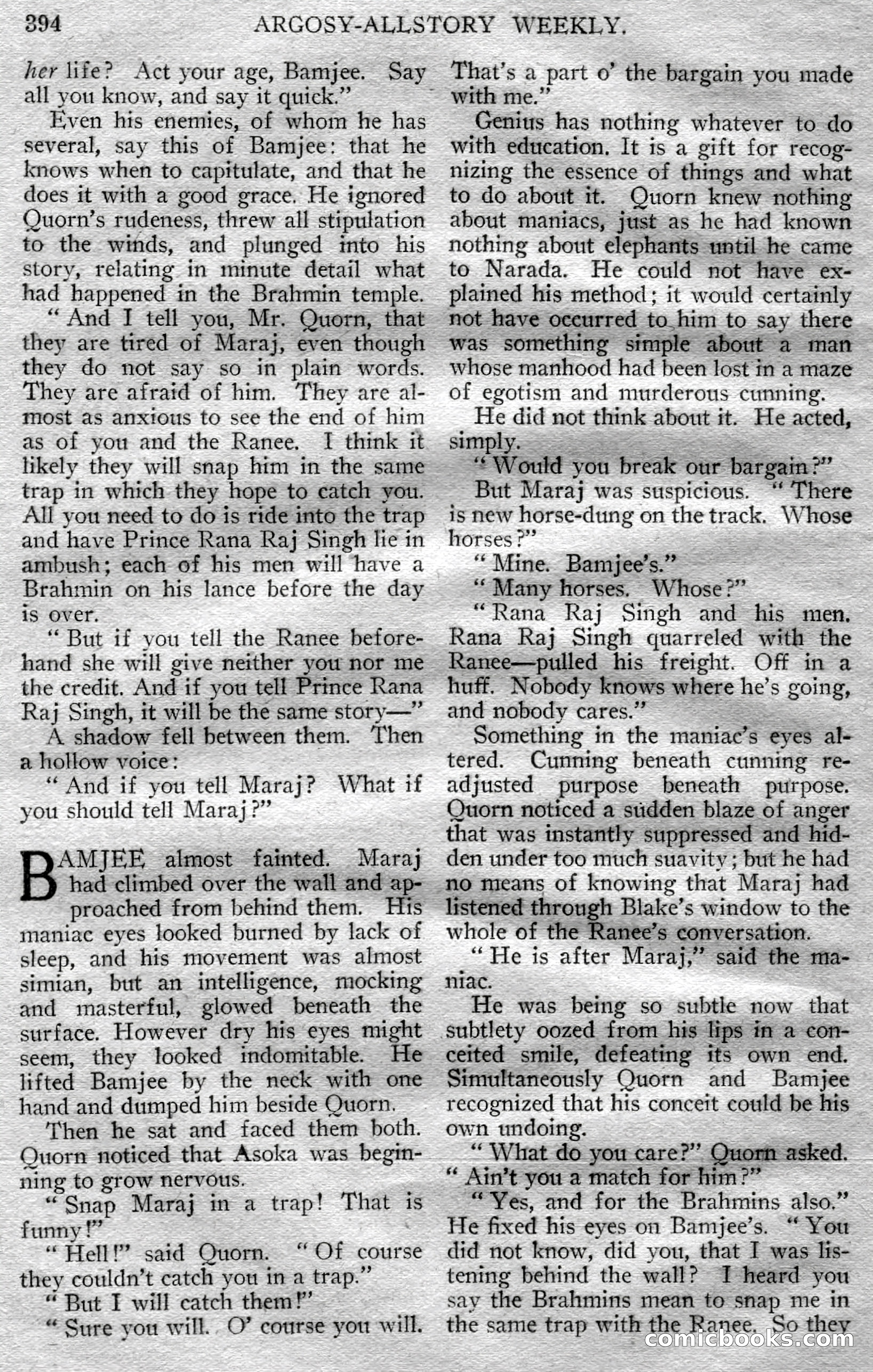 Argosy All-Story Weekly, March 23, 1929 — page 108 of 148