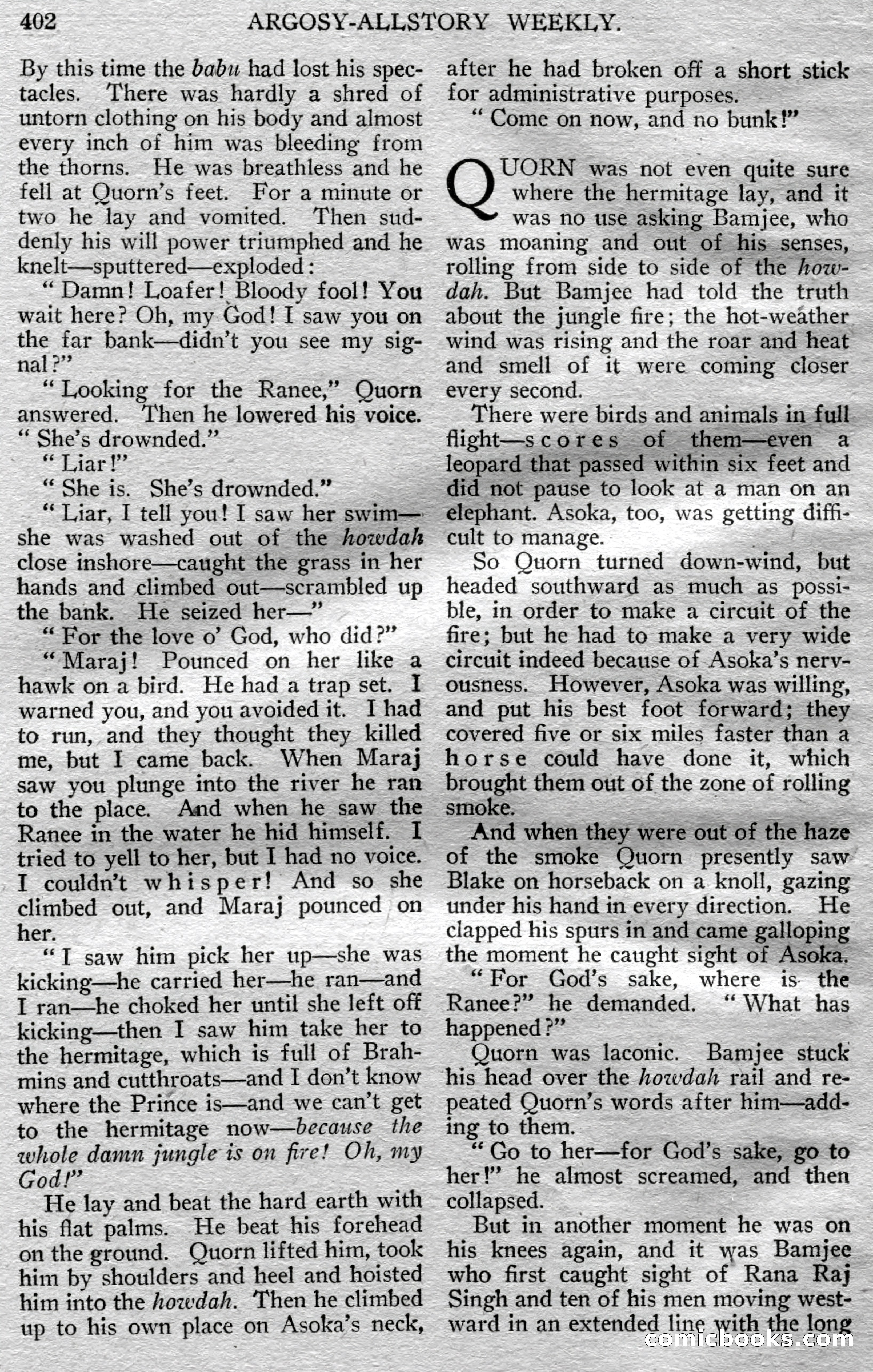 Argosy All-Story Weekly, March 23, 1929 — page 116 of 148
