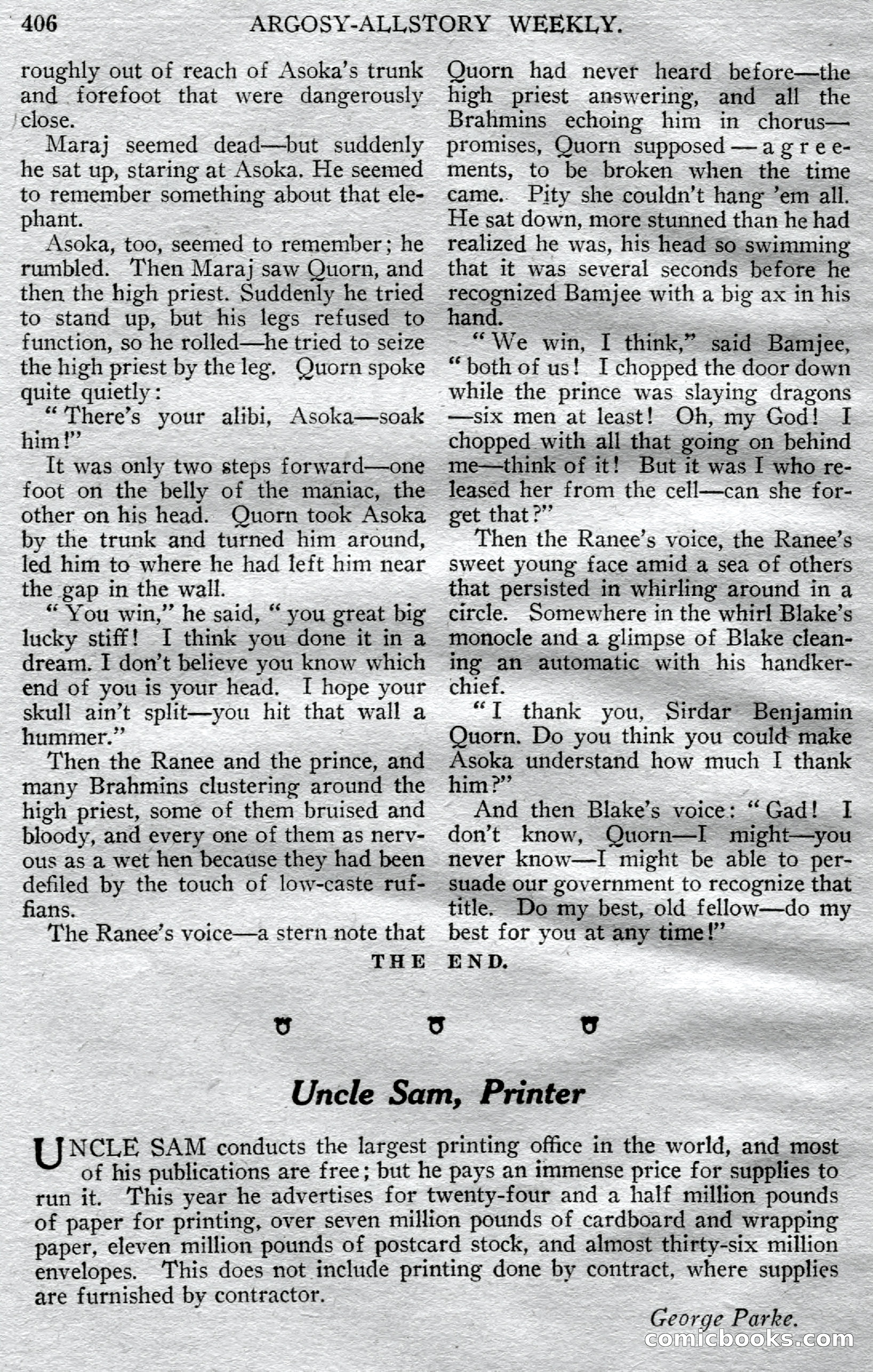 Argosy All-Story Weekly, March 23, 1929 — page 120 of 148