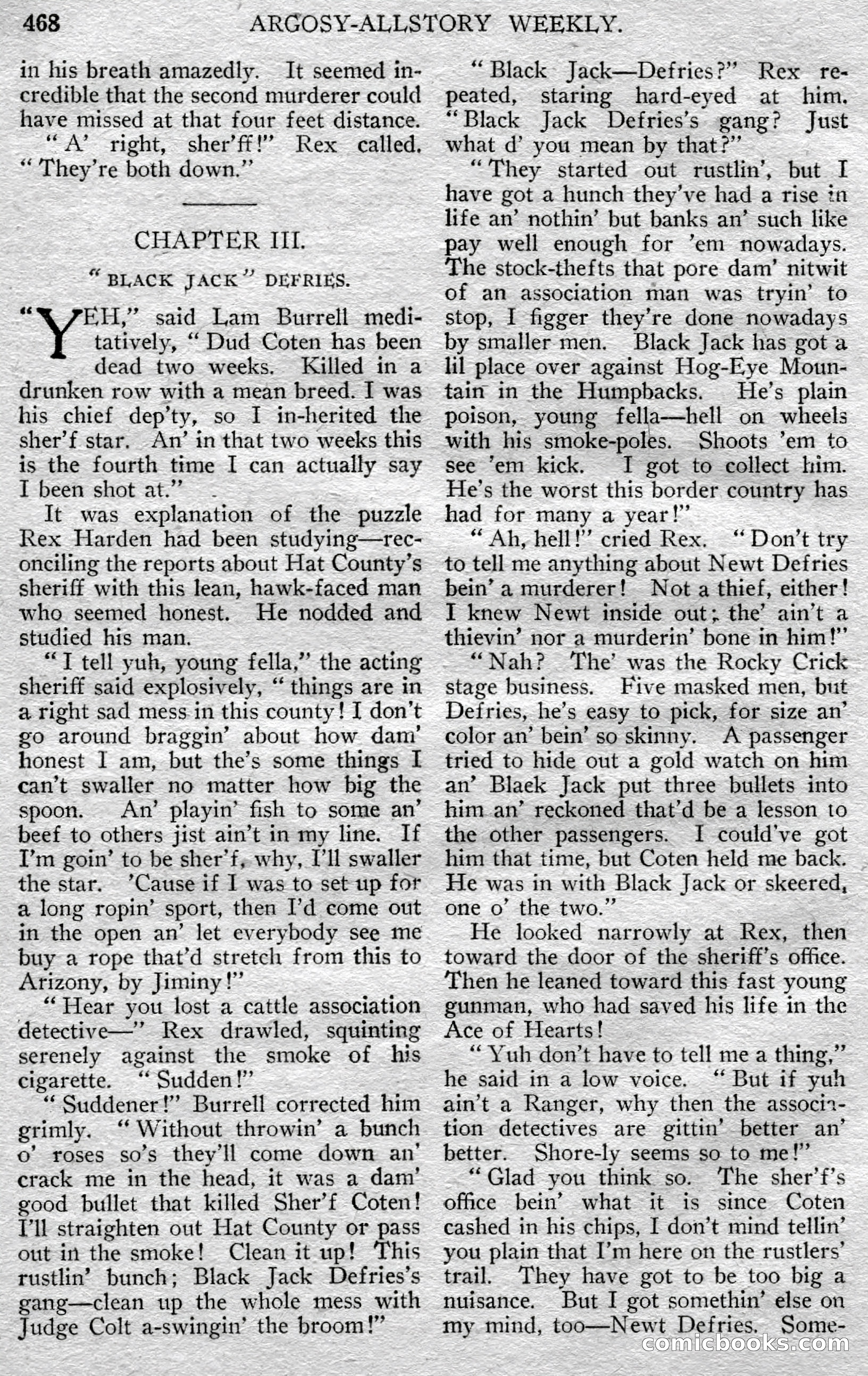 Argosy All-Story Weekly — page 38 of 148